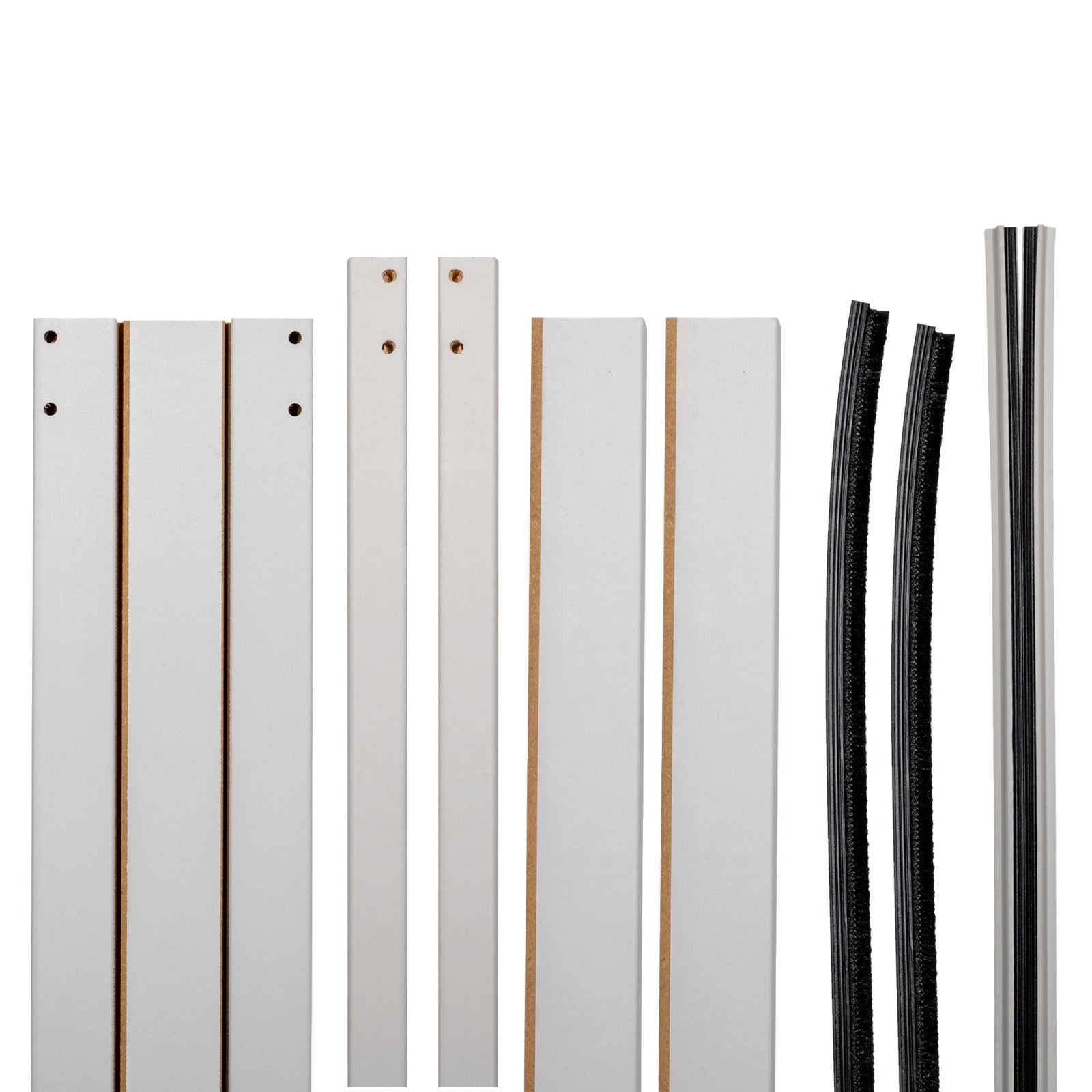 Image of White Melamine Single Door Jambs for Self Assembly Kit