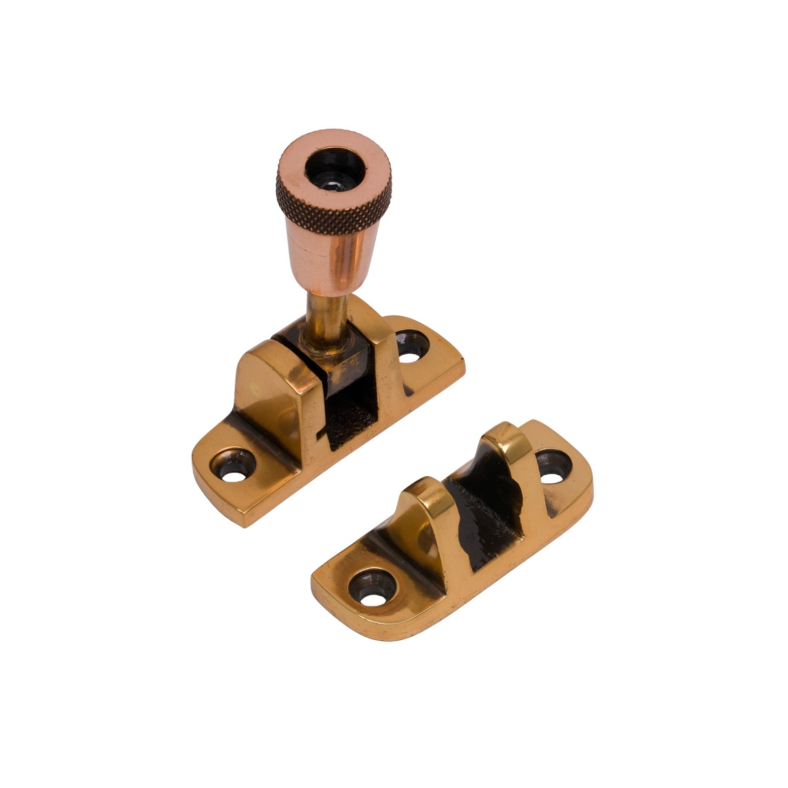 Radiused Brompton Brighton Fastener Polished Bronze