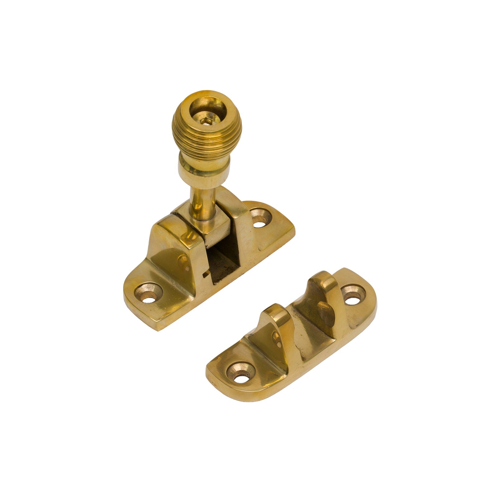 Radiused Beehive Brighton Fastener Polished Brass