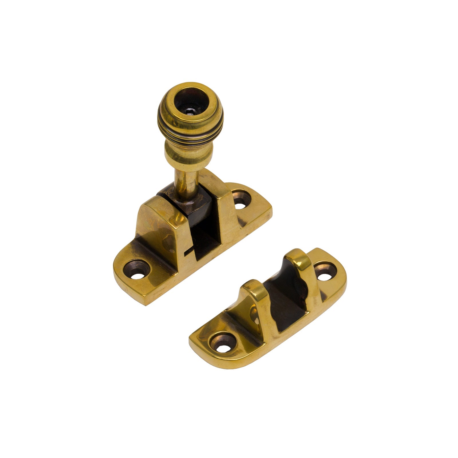 Radiused Prestbury Brighton Fastener Aged Brass