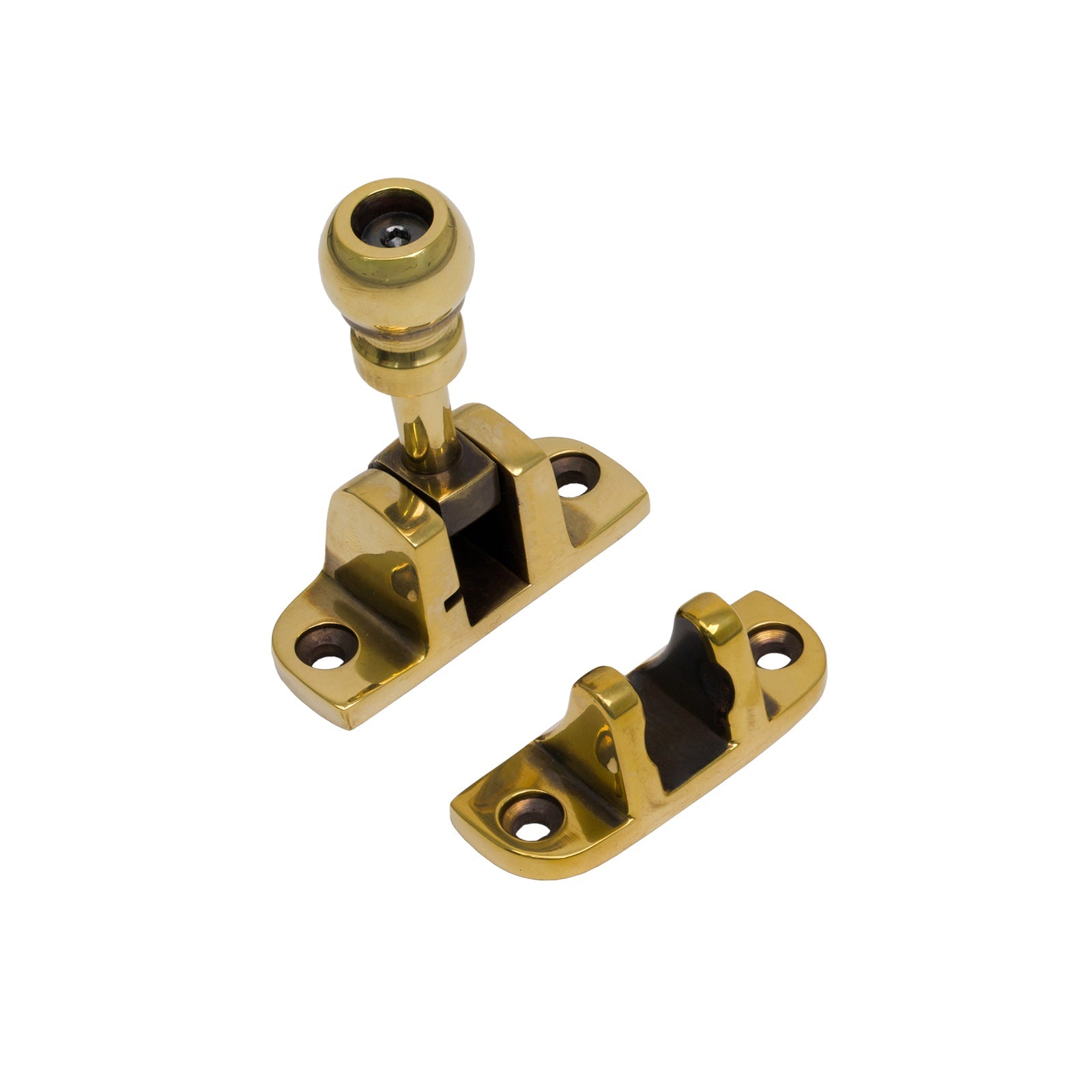 Radiused Mushroom Brighton Fastener Aged Brass