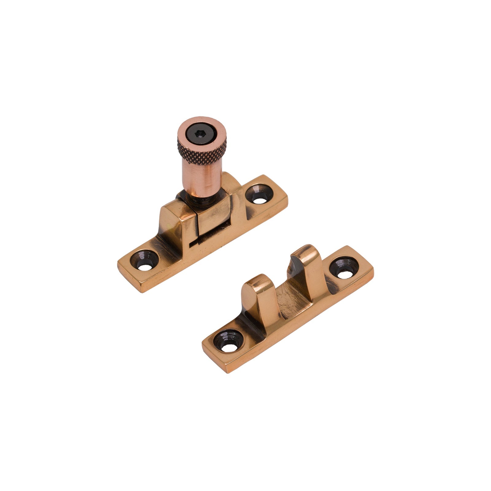 Square Brompton Brighton Fastener - Narrow Polished Bronze