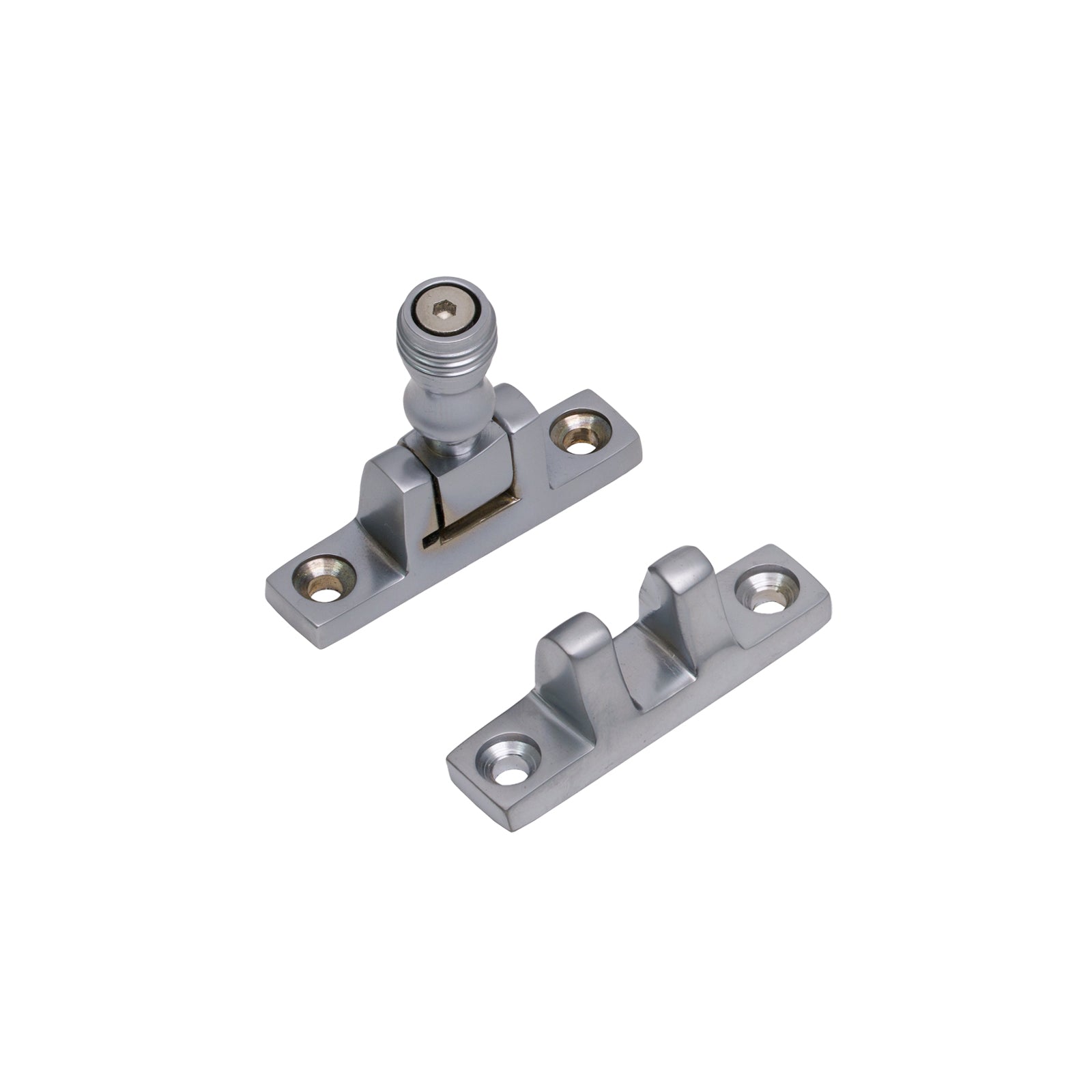 Square Prestbury Brighton Fastener - Narrow Satin Chrome