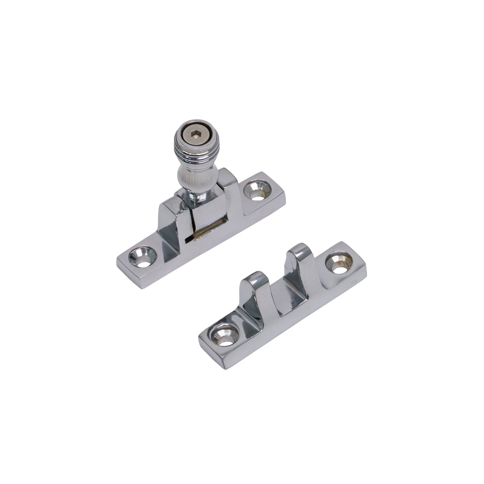 Square Prestbury Brighton Fastener - Narrow Polished Chrome