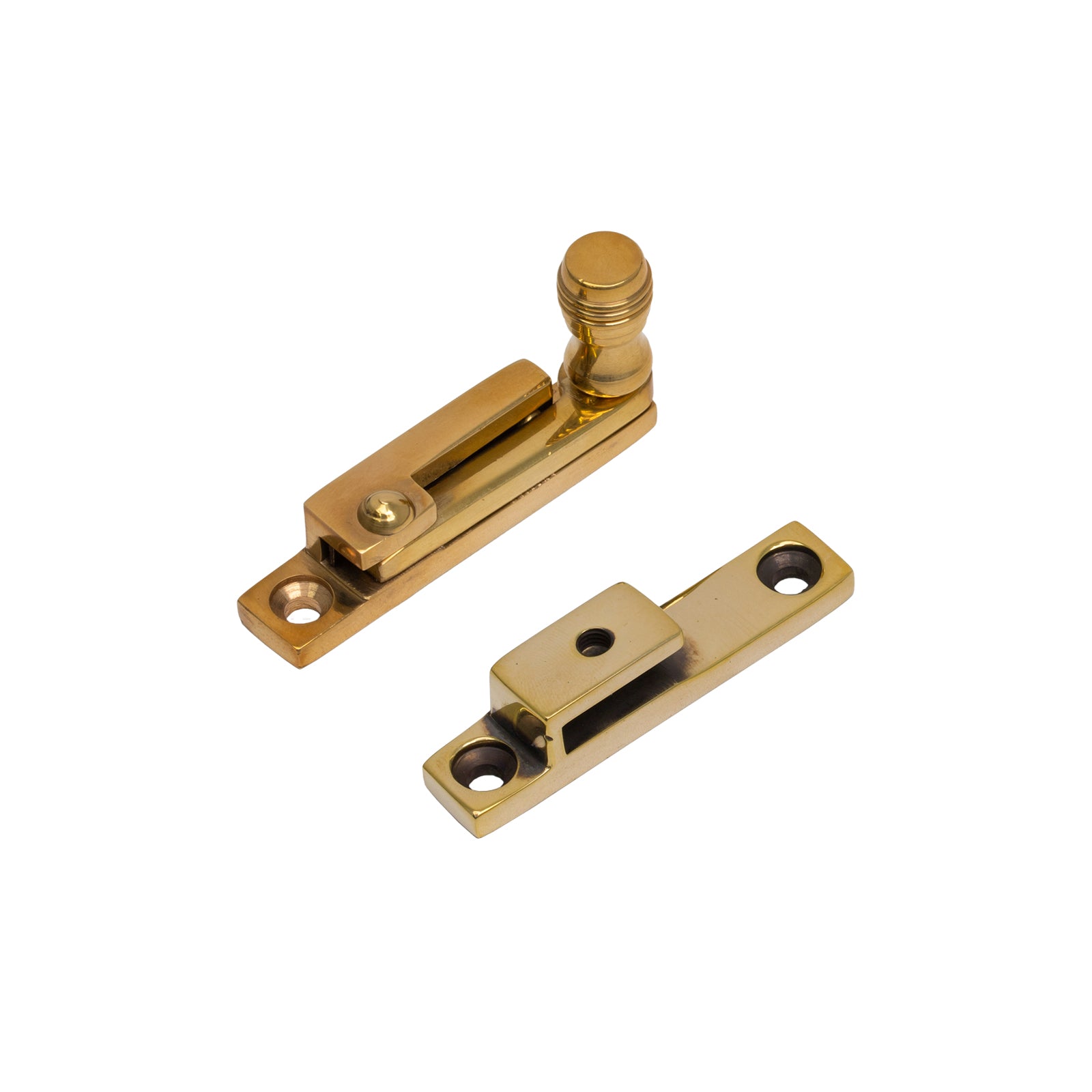 Prestbury Quadrant Fastener - Narrow Aged Brass