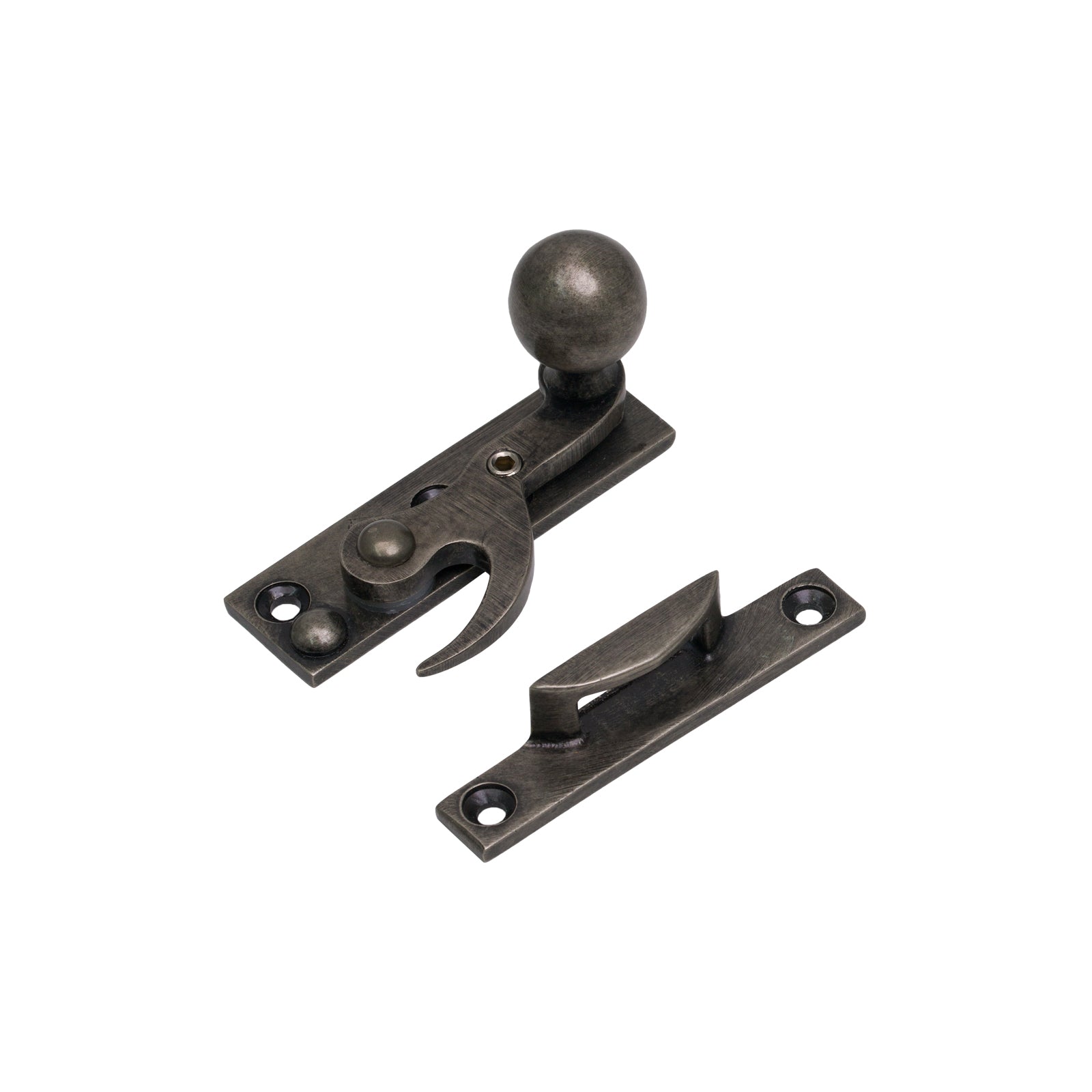 Sash Window Hook Fastener Antique Pewter