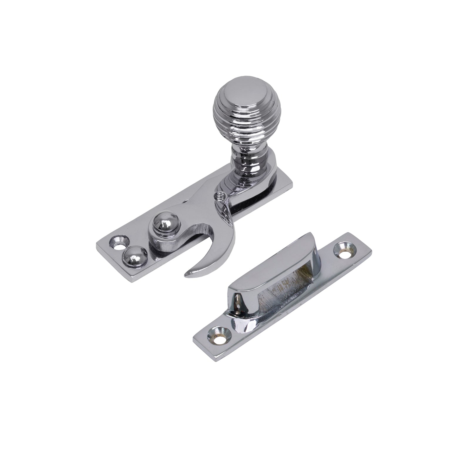 Beehive Sash Window Hook Fastener Polished Chrome