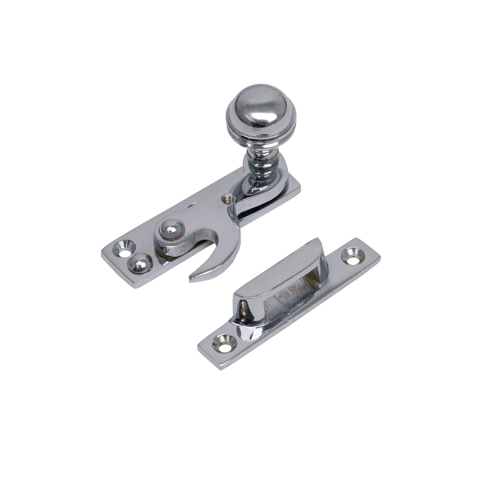 Prestbury Sash Window Hook Fastener Polished Chrome