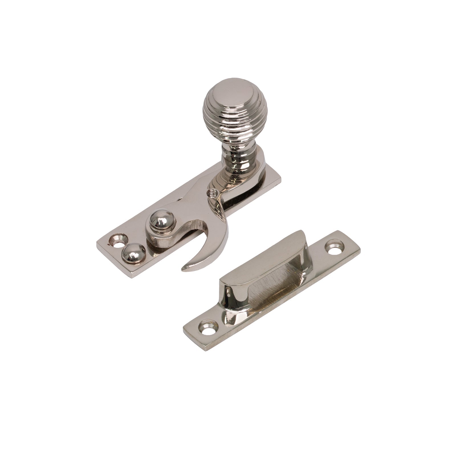 Beehive Sash Window Hook Fastener Polished Nickel