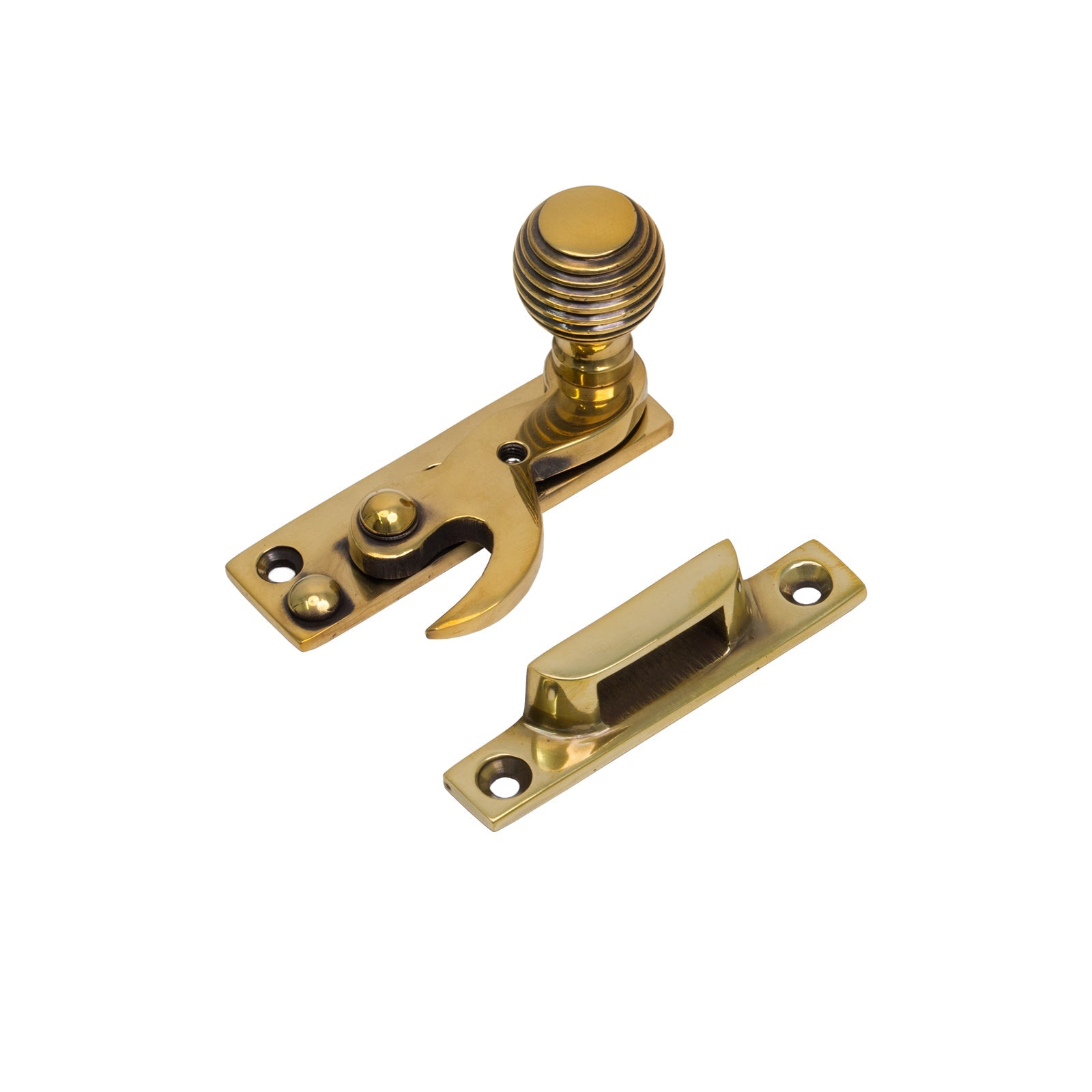 Beehive Sash Window Hook Fastener Aged Brass