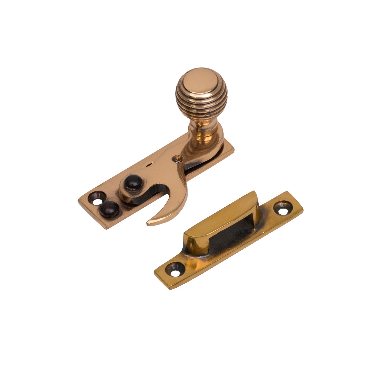 Beehive Sash Window Hook Fastener Polished Bronze