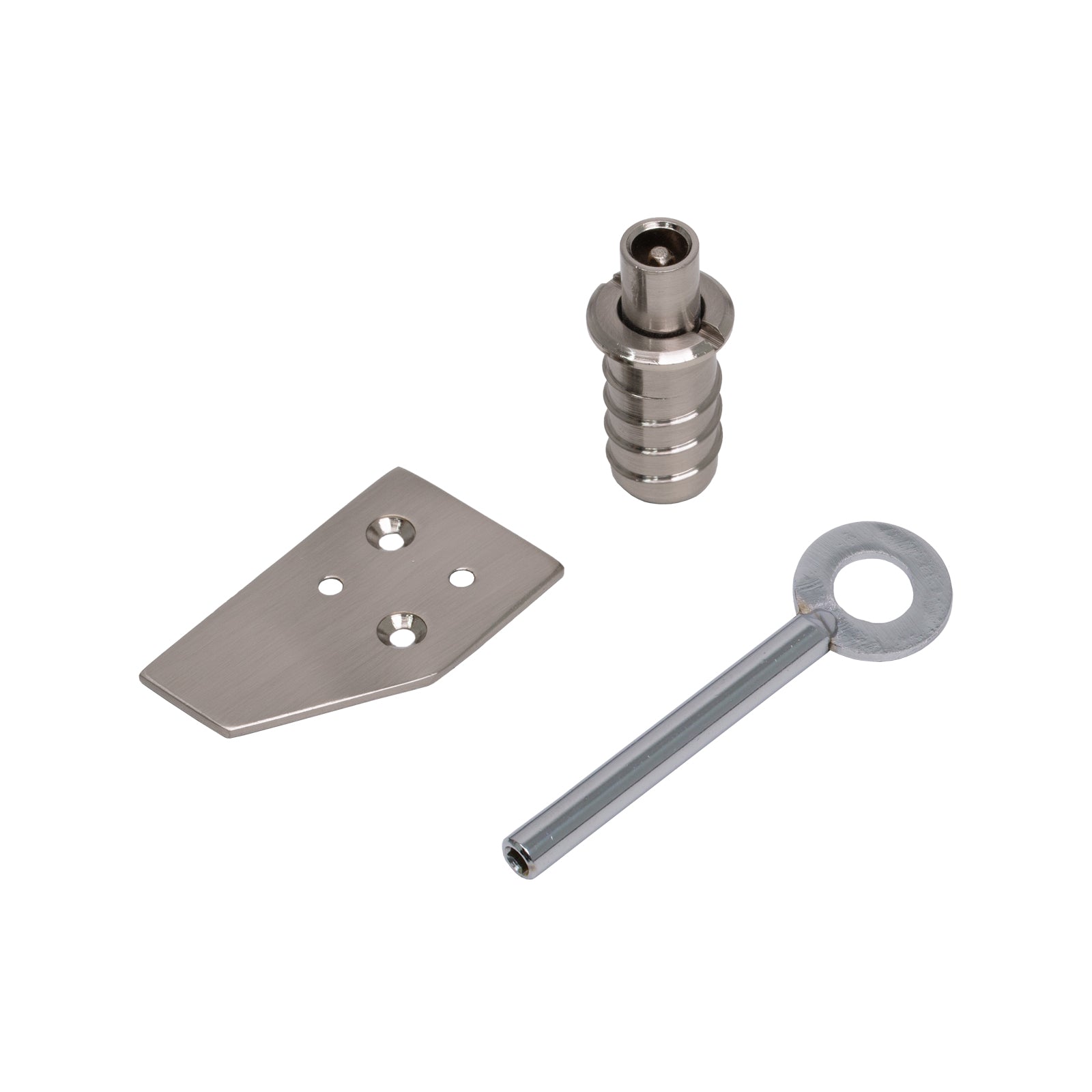 Key-Flush Sash Window Stop Polished Nickel