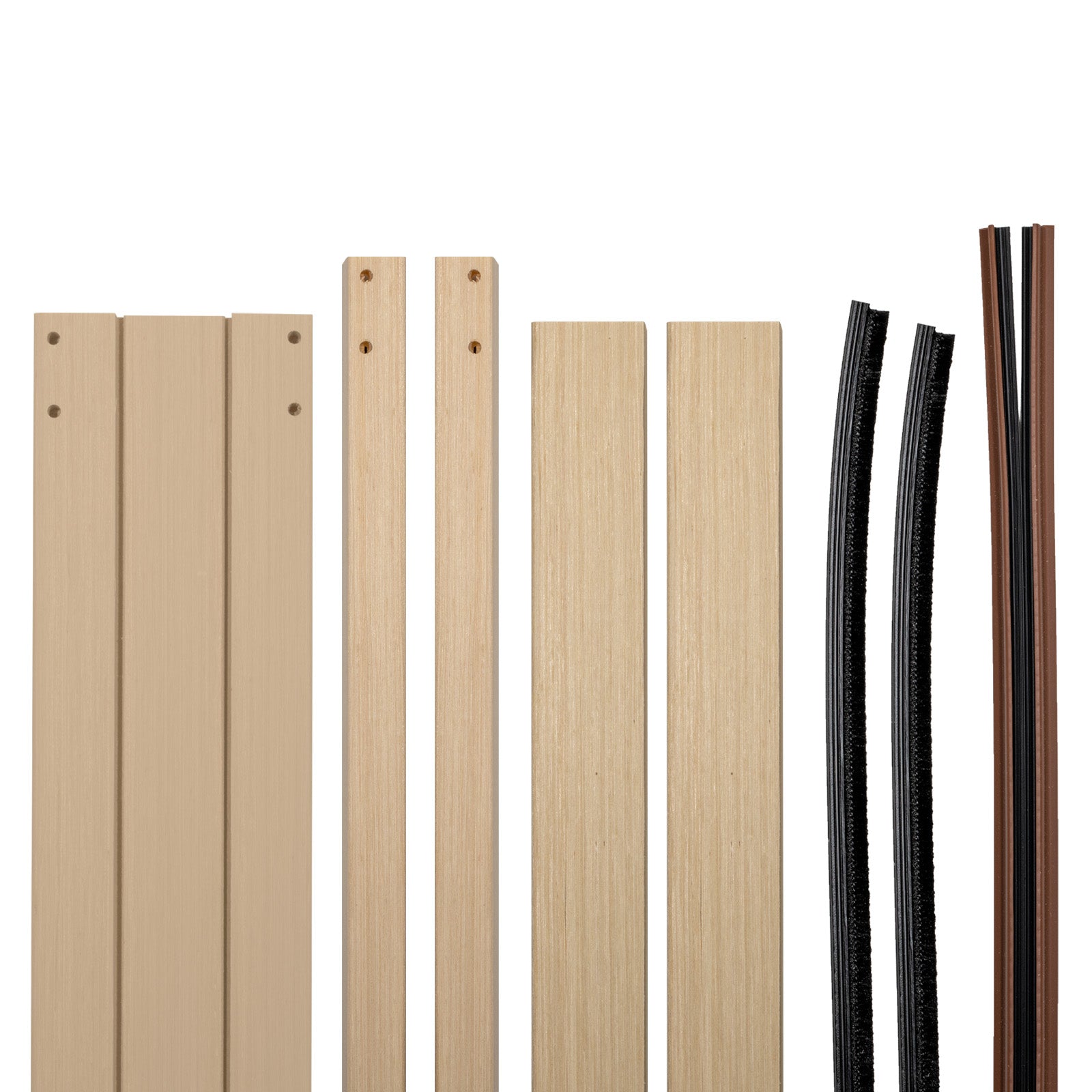 Natural Wood Finish Single Door Jambs for Cassette