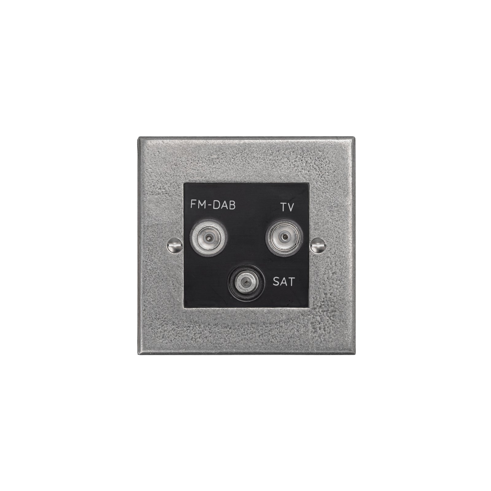 Pewter Triplex Communication Socket