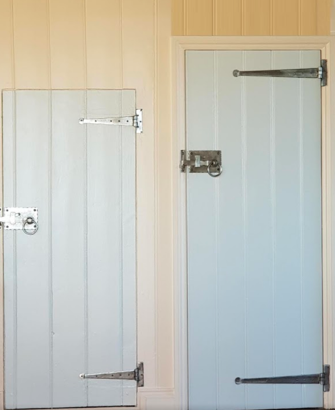 Pewter Cottage latches and T Hinges SHOW