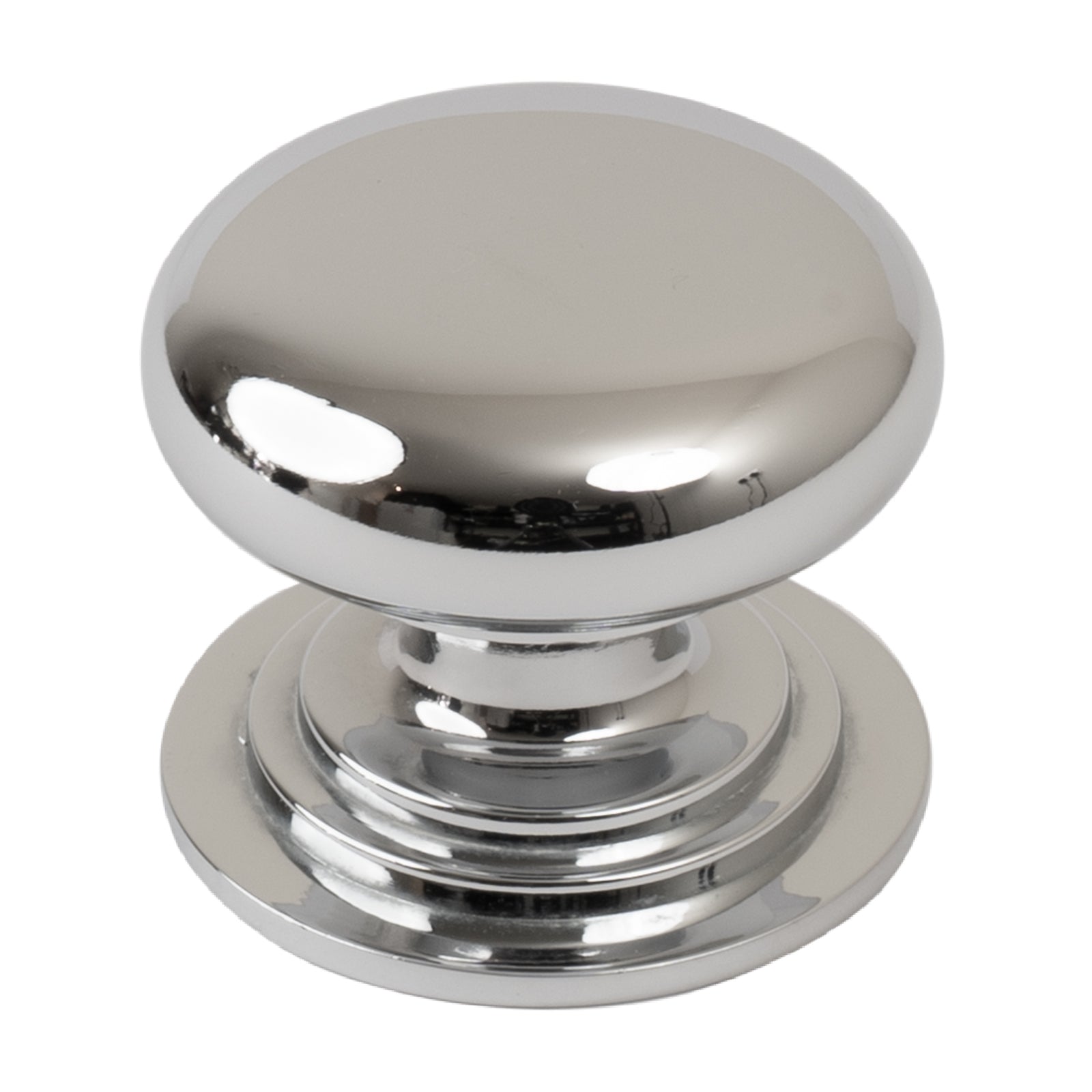 large chrome cupboard knob