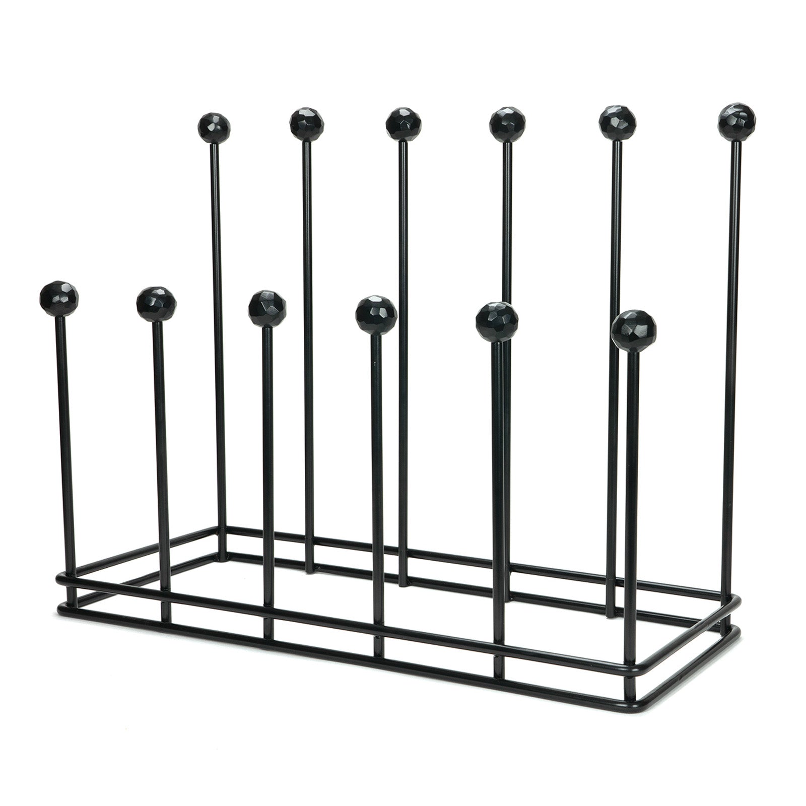 Six Pair Boot Rack in Matt Black