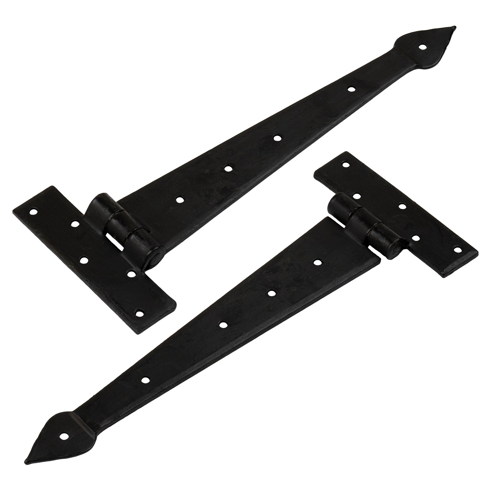 Arrow End T Hinges Black Beeswax 12 inches