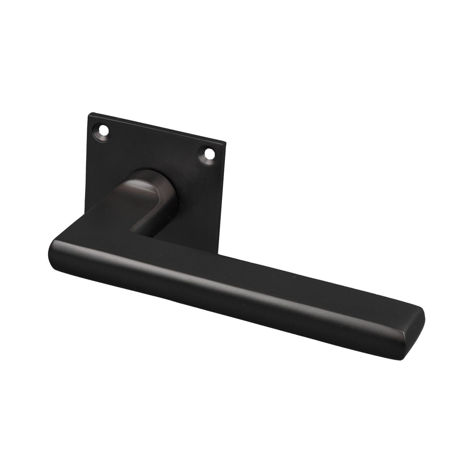 SHOW Trident Square Rose Door Handles - Low Profile with Matt Bronze finish