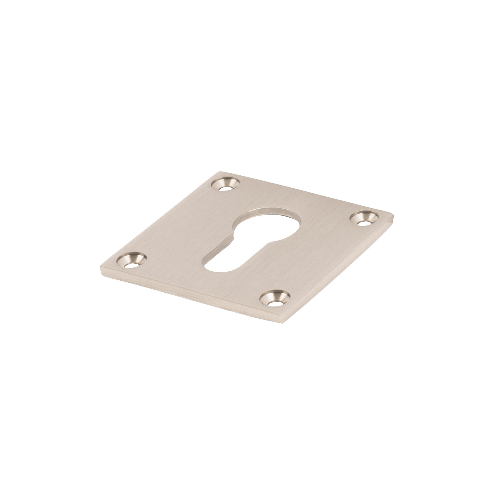 satin nickel modern euro profile keyhole plate low profile SHOW