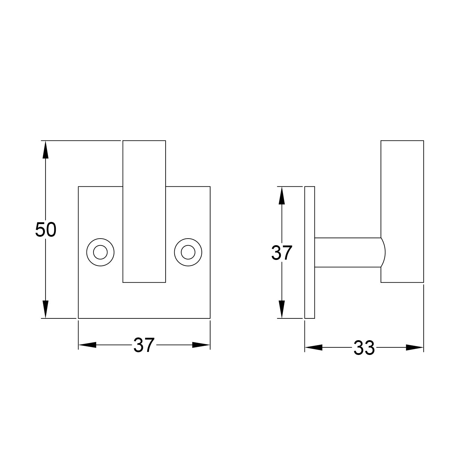 Drawing of Antique Brass Hammered Effect Coat Hooks SHOW