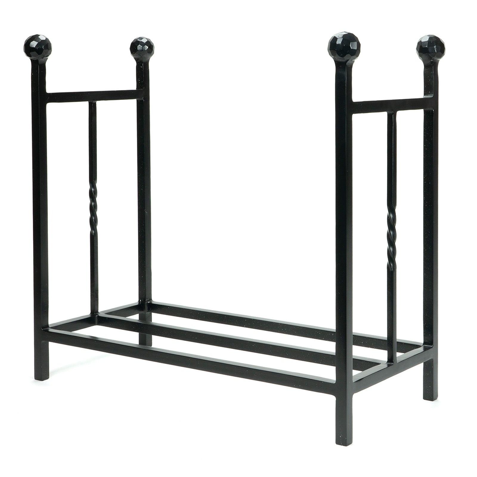 Rectangular Log Holder in Matt Black