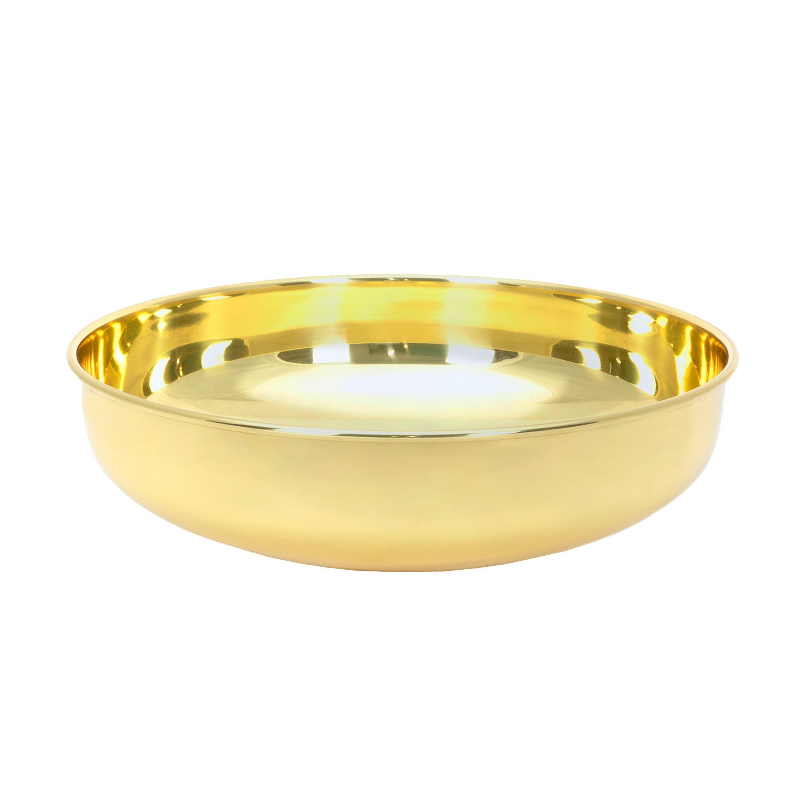 Smooth Round Sink in Smooth Brass