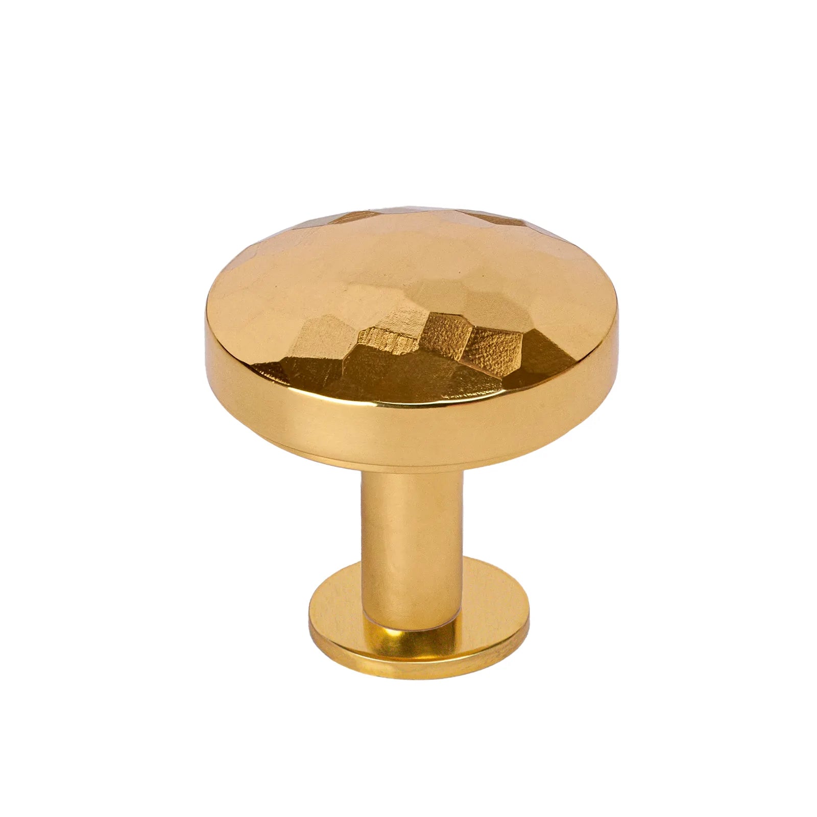 polished brass hammered knobs, kitchen cupboard knobs SHOW