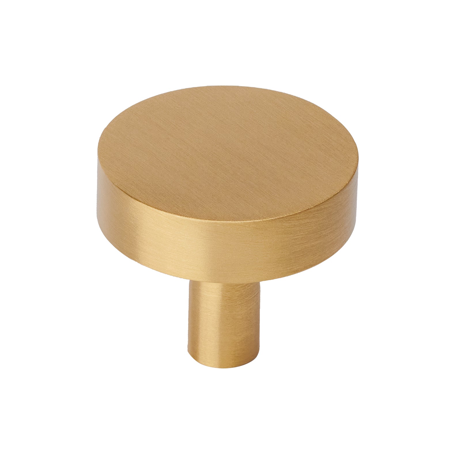 satin brass drawer knob