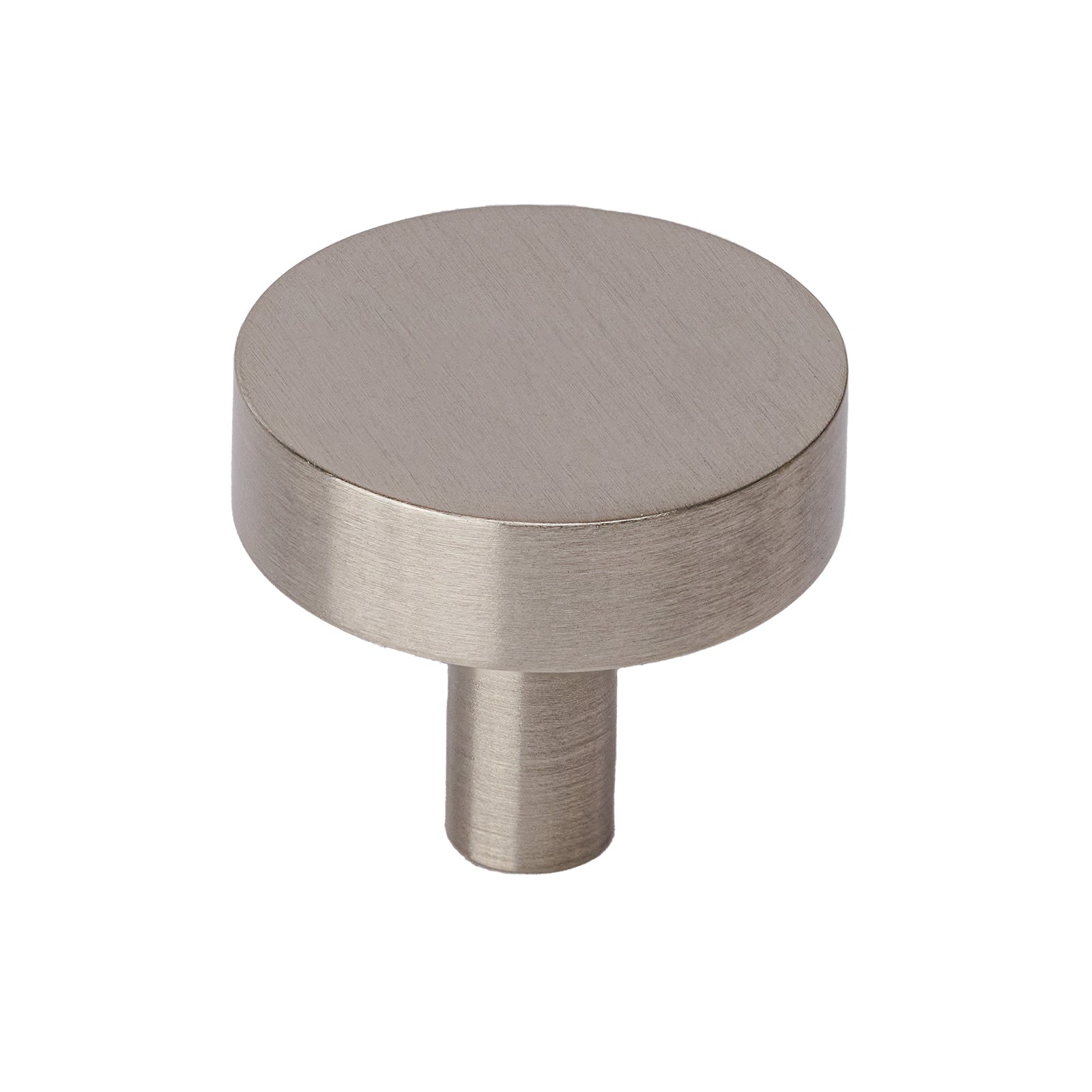 satin nickel drawer knob