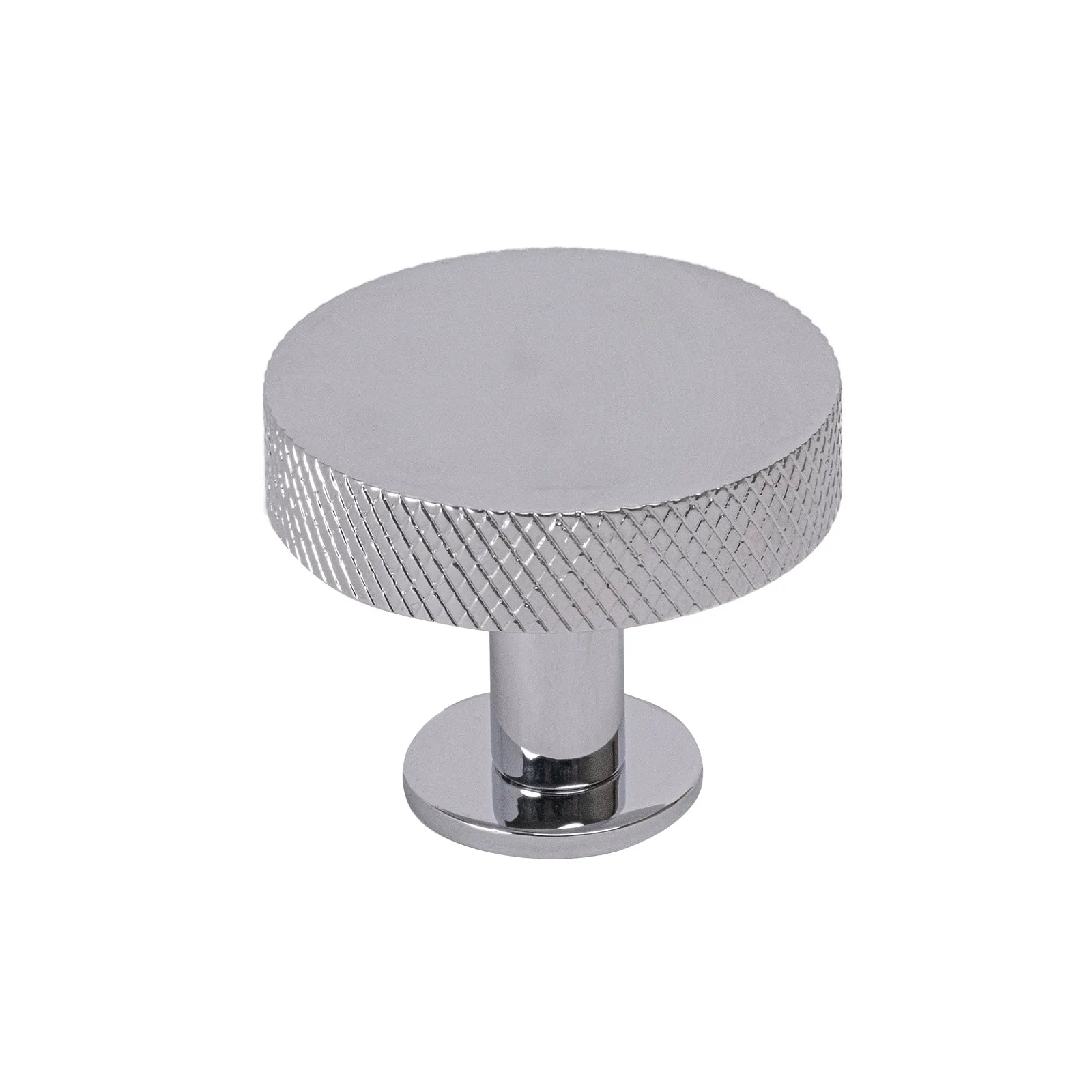 38mm chrome knurled cabinet knob, kitchen cupboard knob 