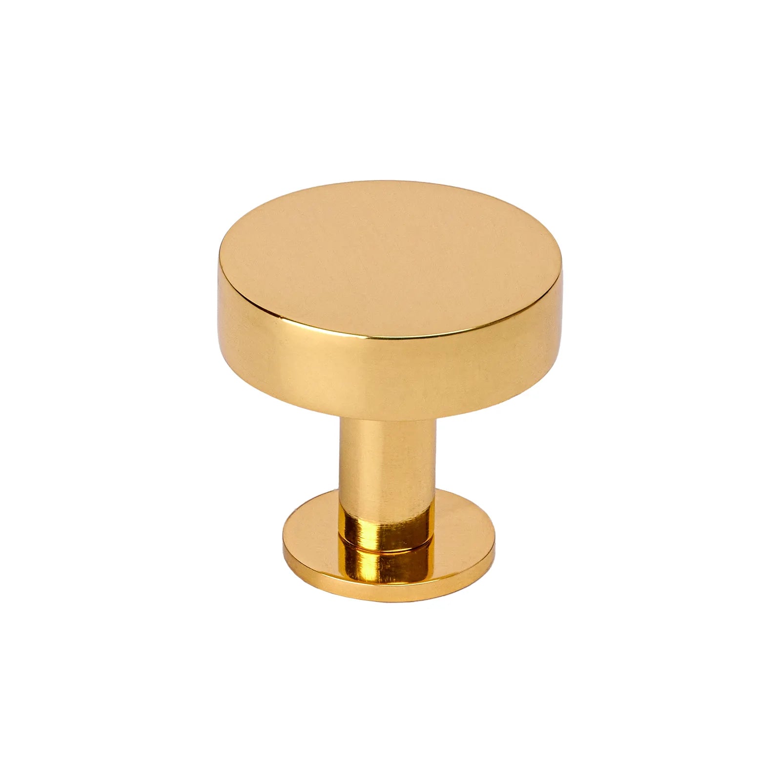  brass cabinet knobs on rose, kitchen cupboard knobs with roseplate SHOW