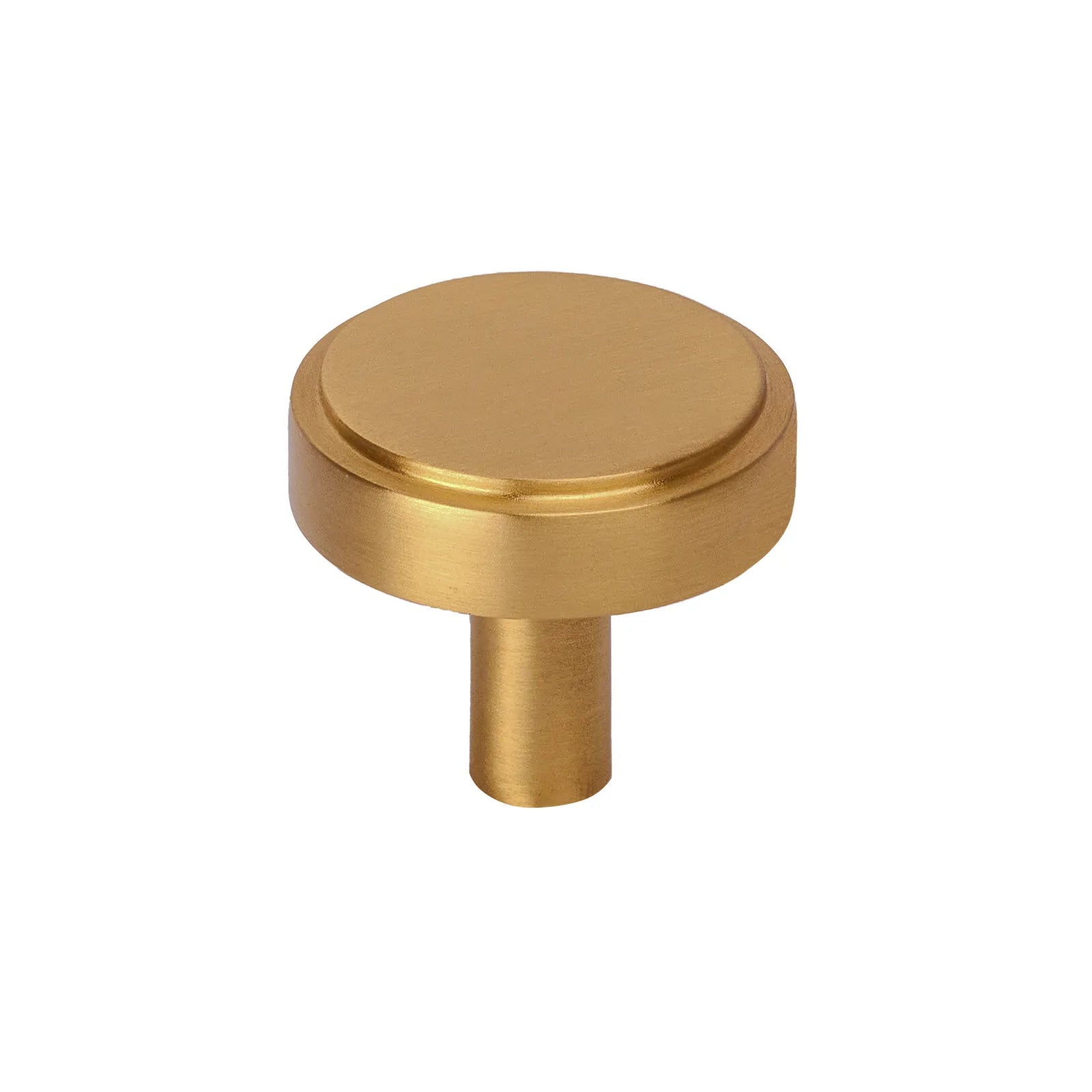 satin brass stepped disc cabinet knobs, kitchen cupboard knobs SHOW