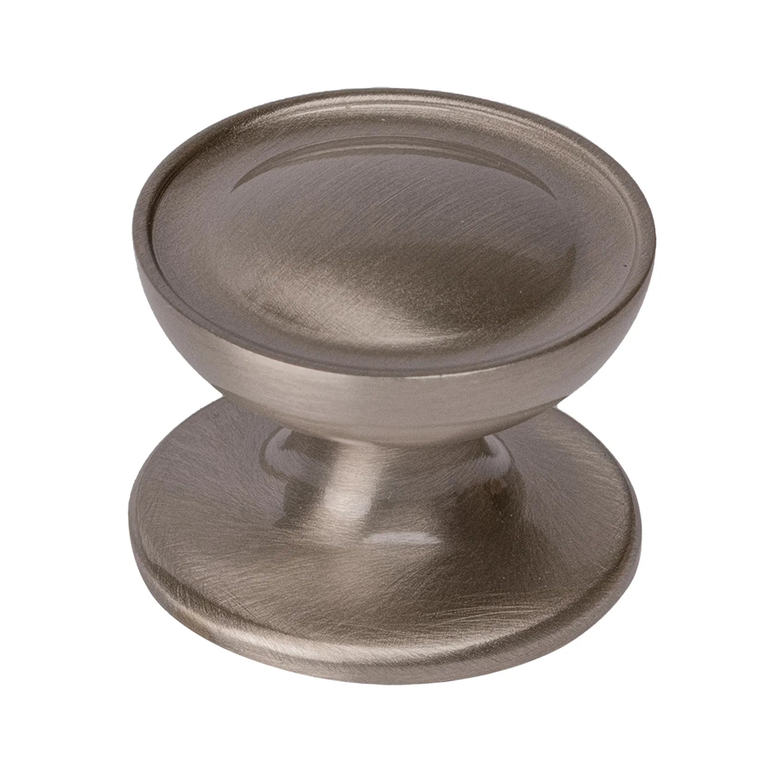 satin nickel traditional cabinet knob, kitchen cupboard knob