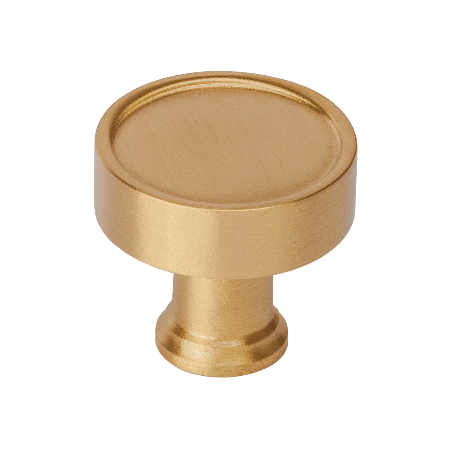 satin brass cabinet knob