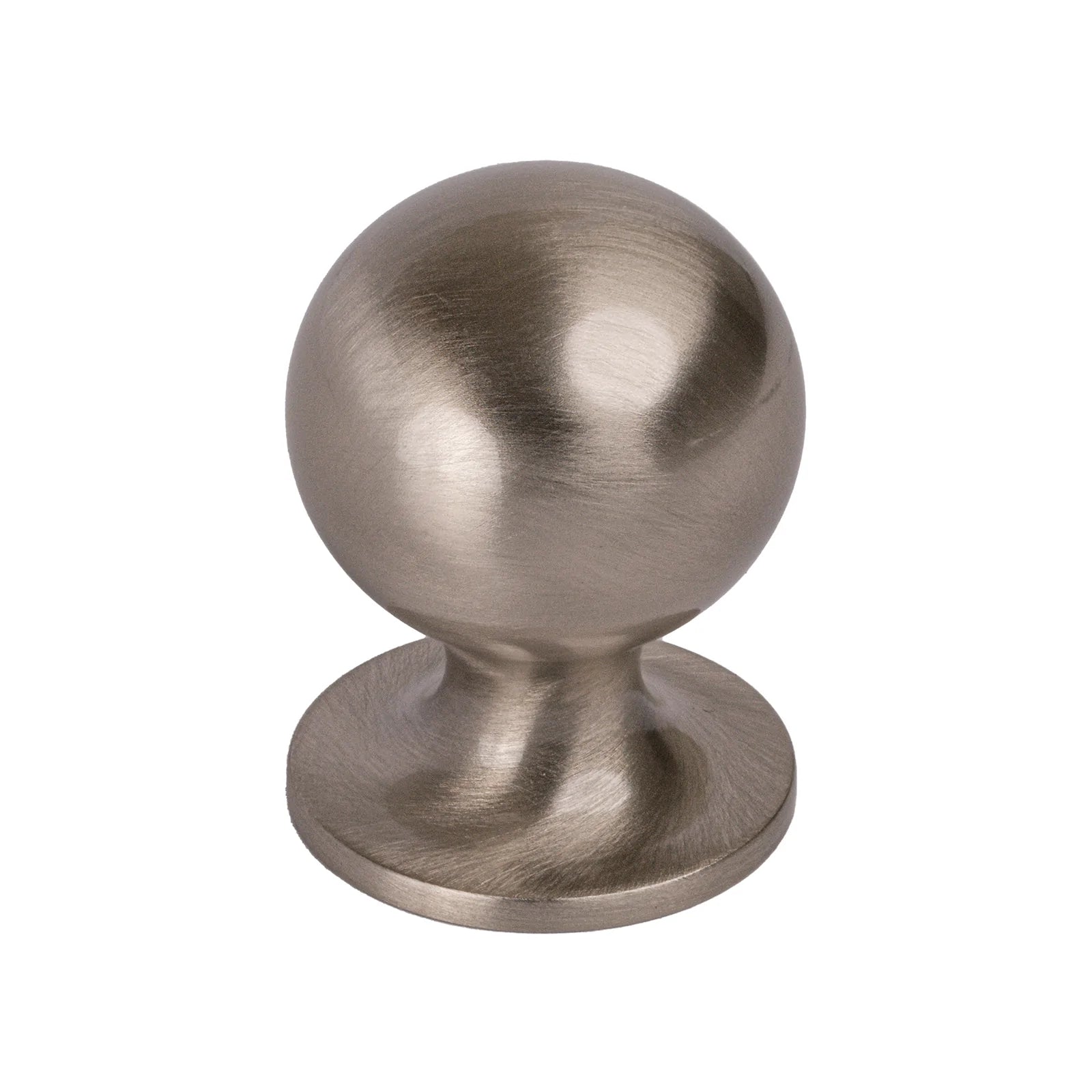 ball shape satin nickel kitchen cupboard knob