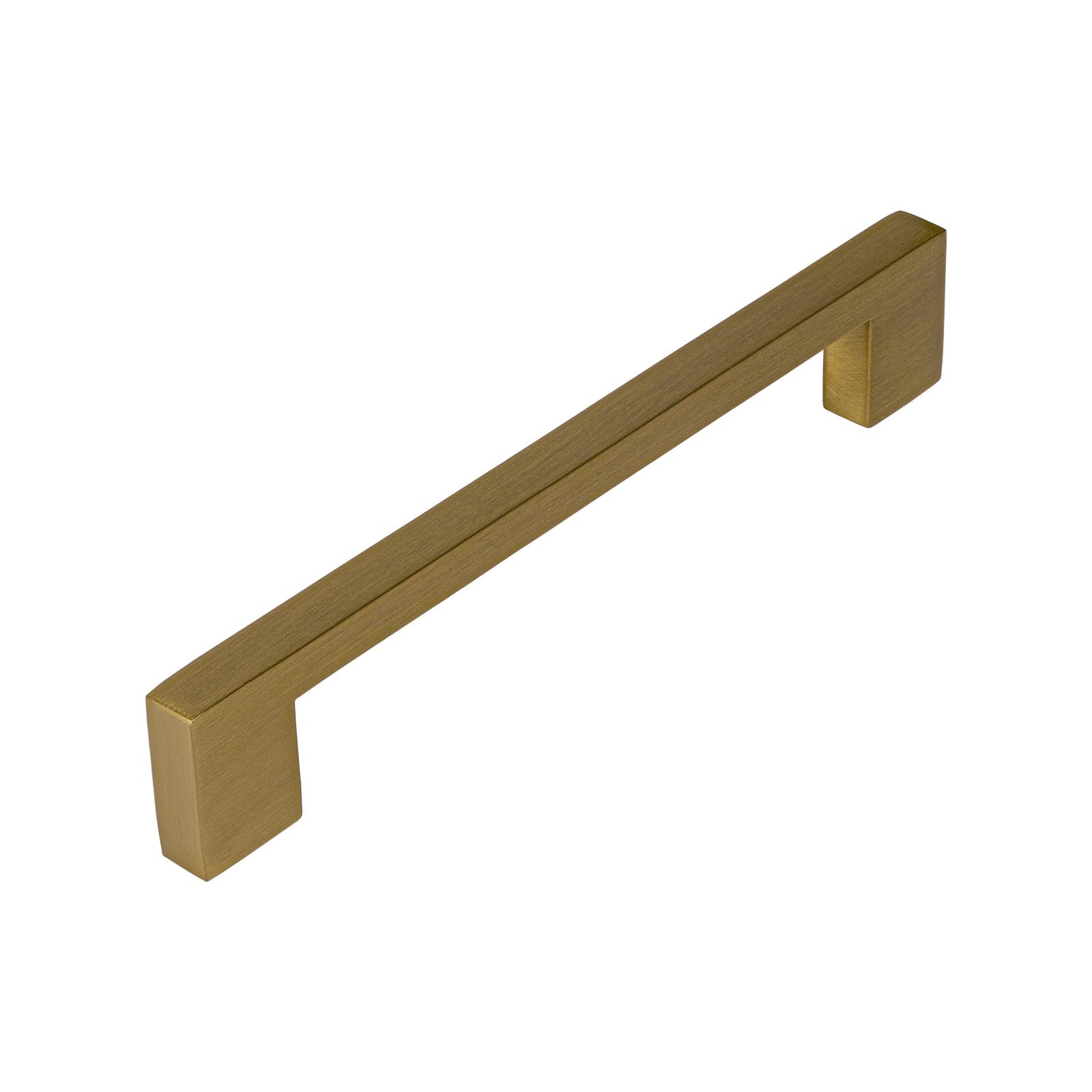 satin brass pull handle