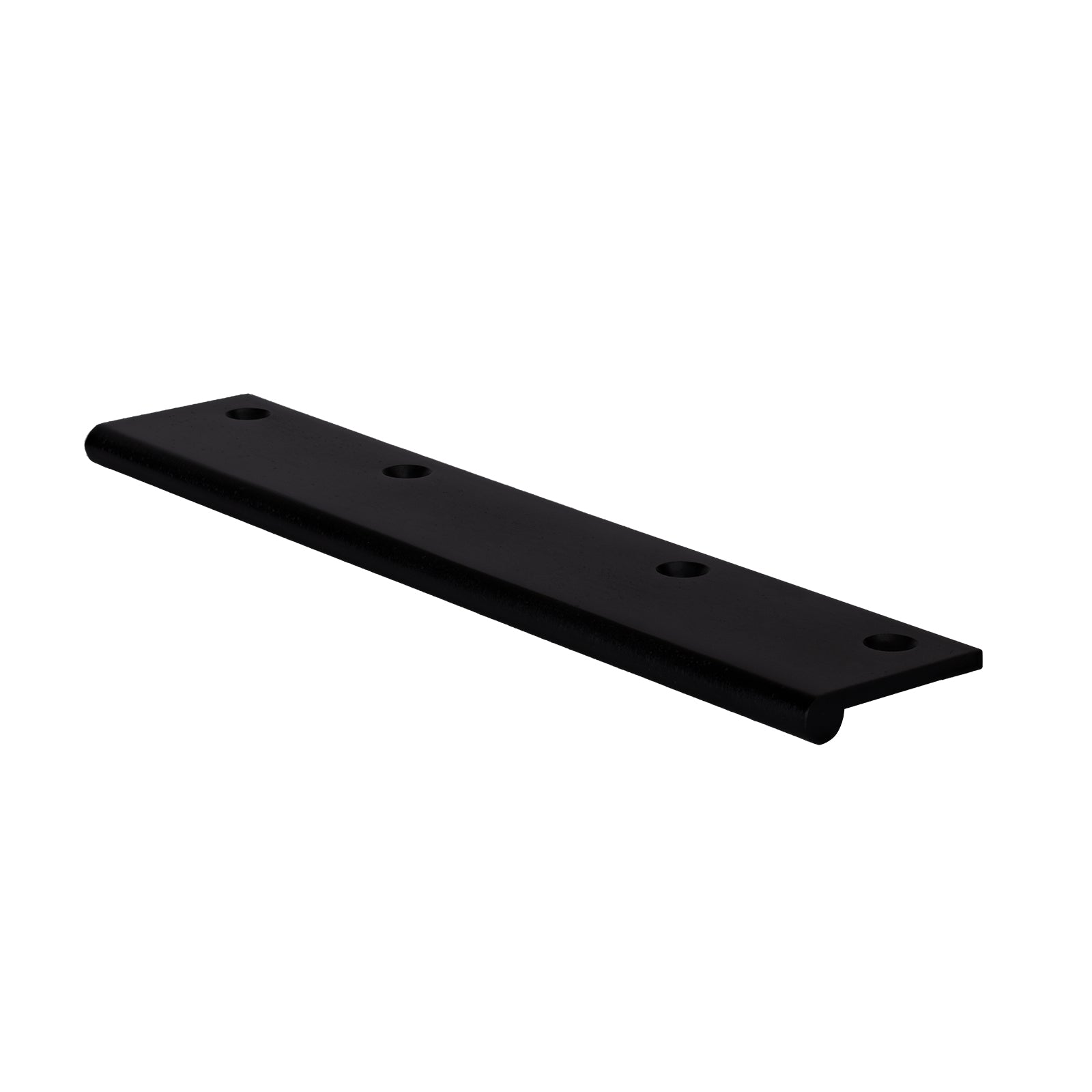 large black cabinet edge pull, door edge finger pull, kitchen cabinet pull