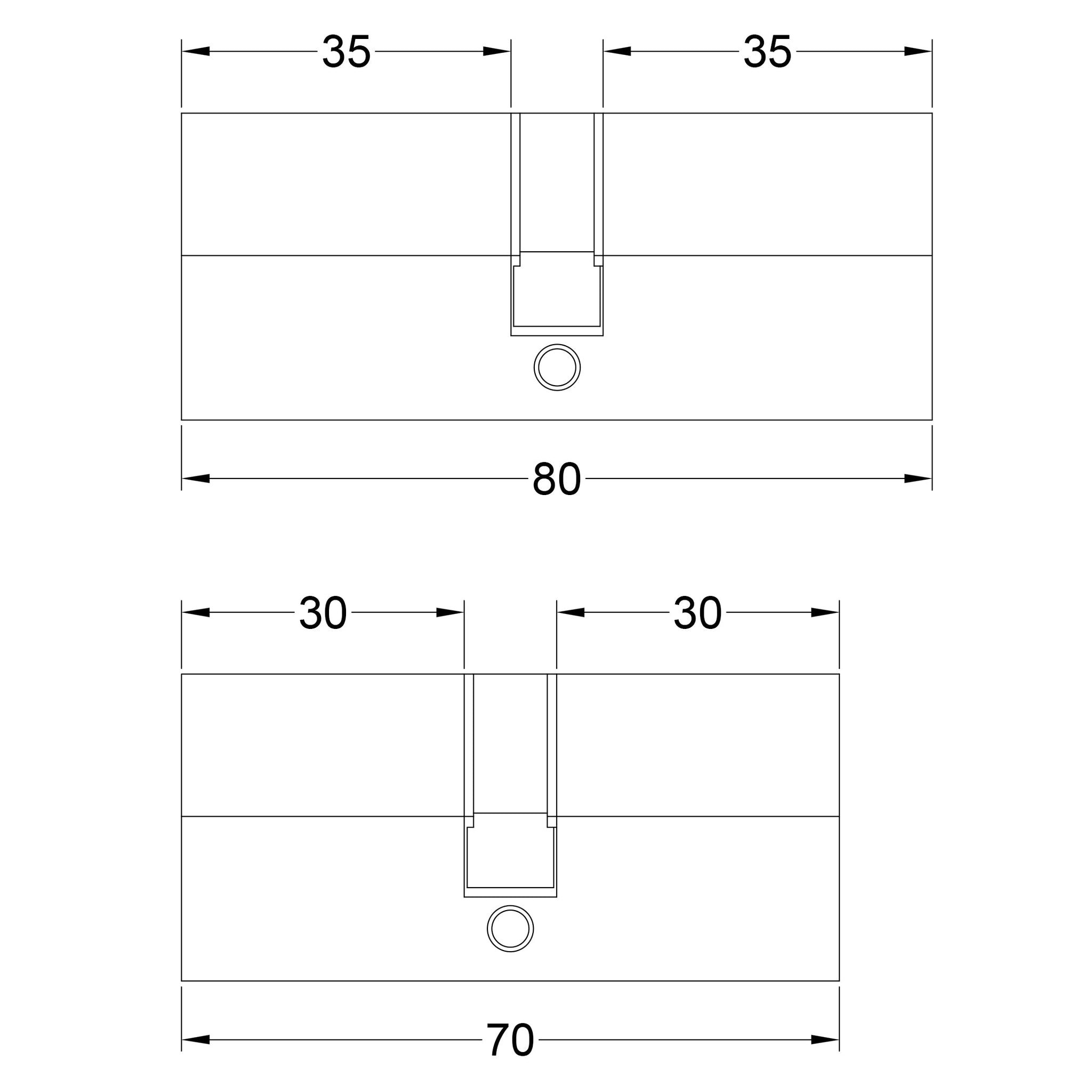 Euro 15 Pin Double Cylinder - Key To Key