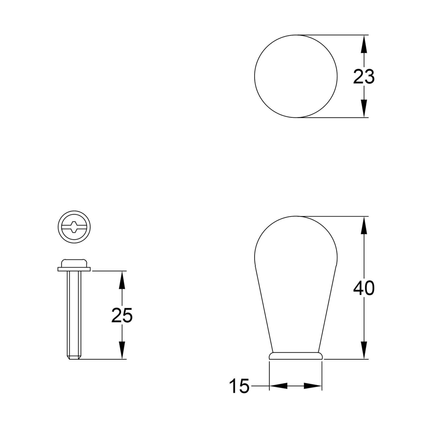 Hendon Pewter Cupboard Knob JPEG Drawing SHOW