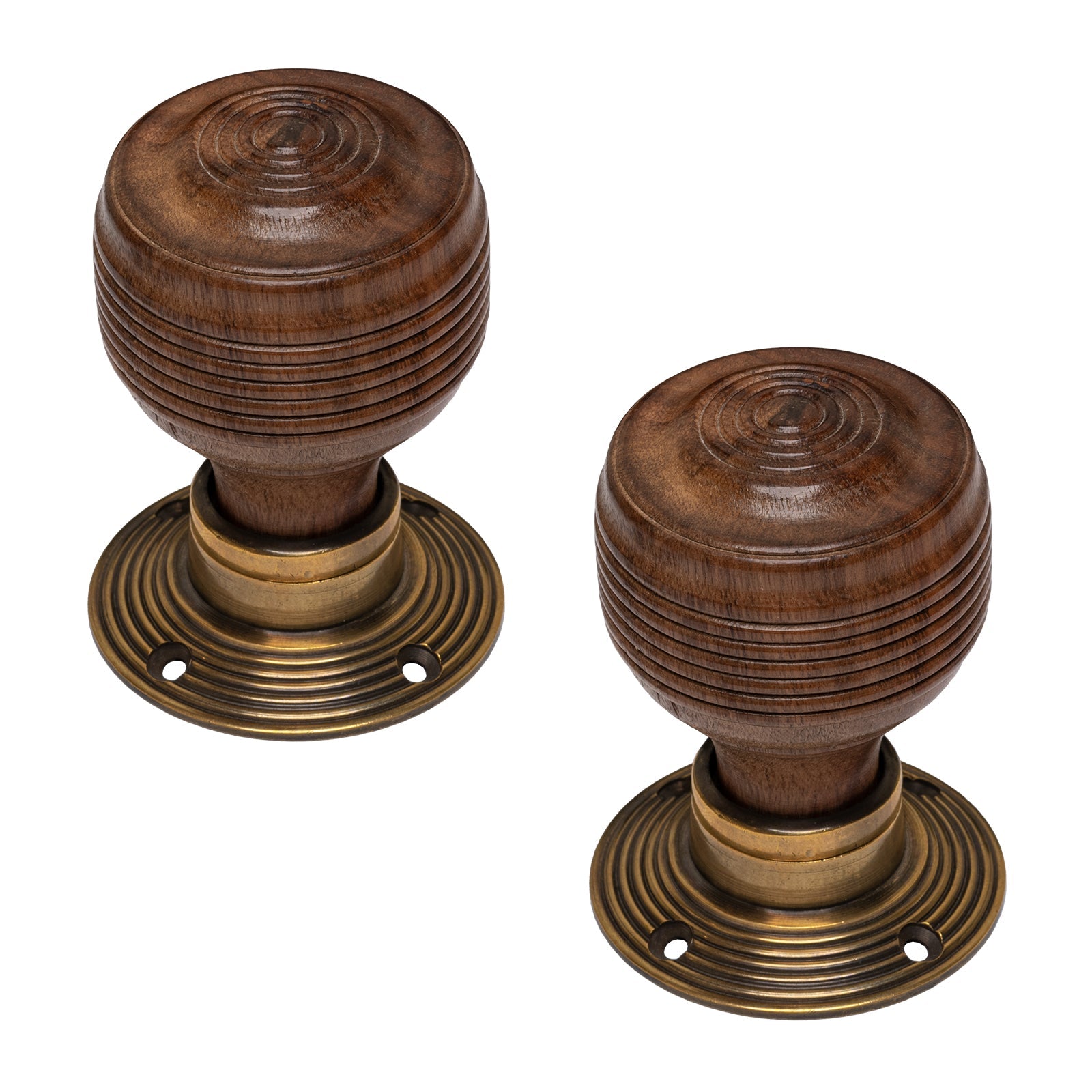 Georgian Door Knobs Rosewood & Ebonised