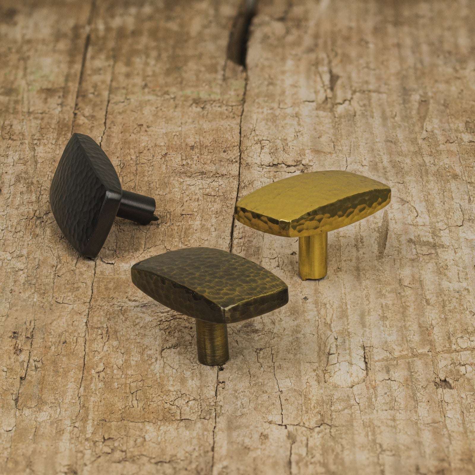 rectangualr hammered cabinet knobs, kitchen cupboard knobs SHOW