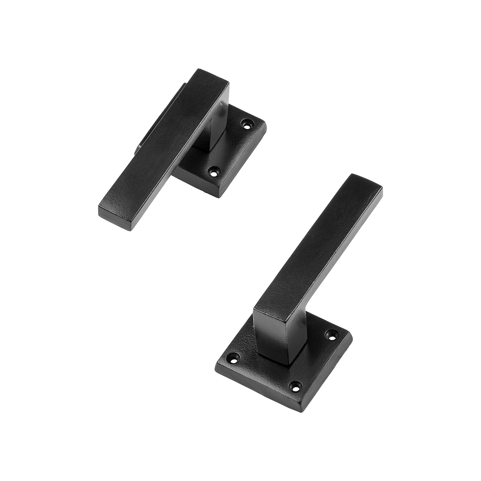 black lever on rose door handles SHOW