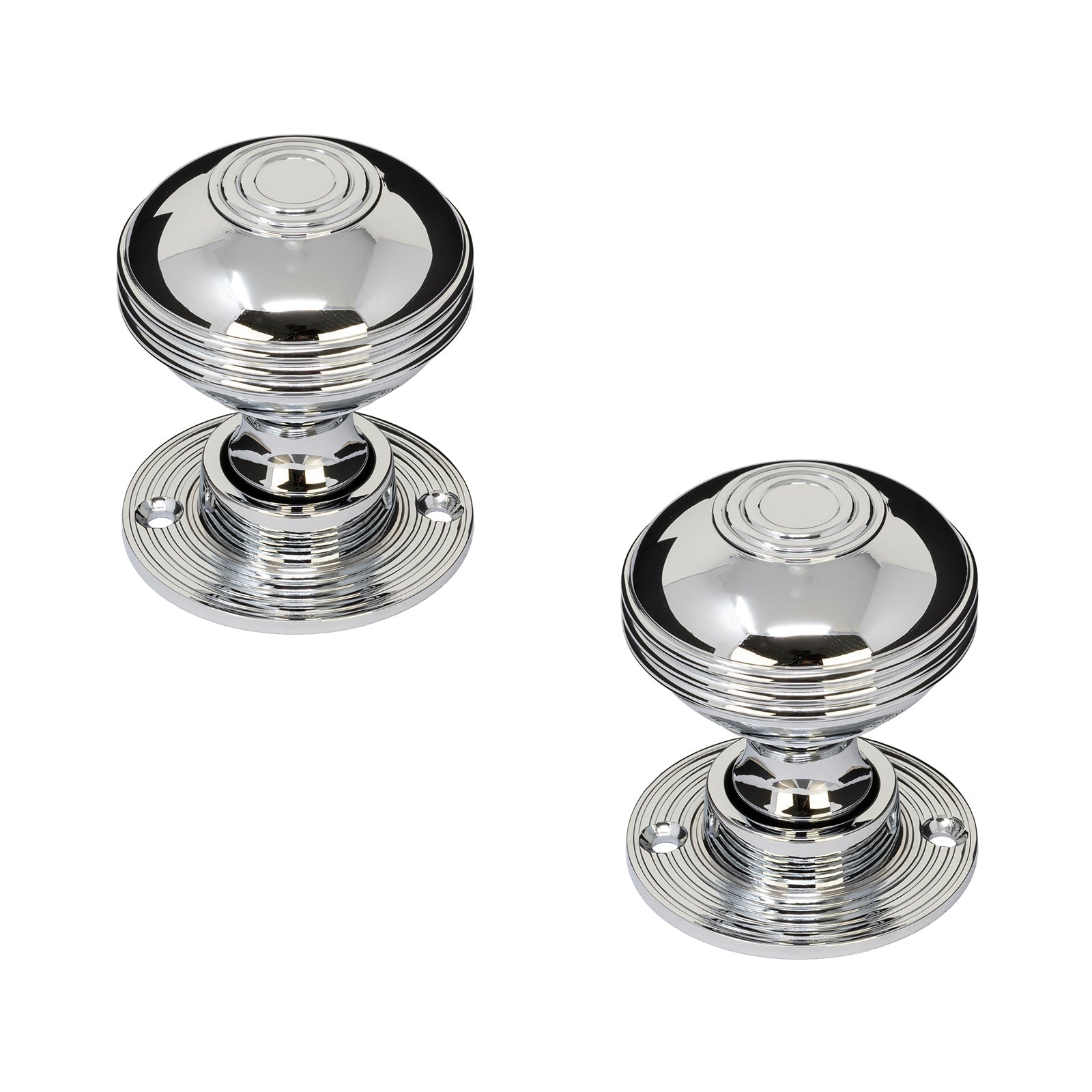 Ringed Chrome Door Knobs SHOW