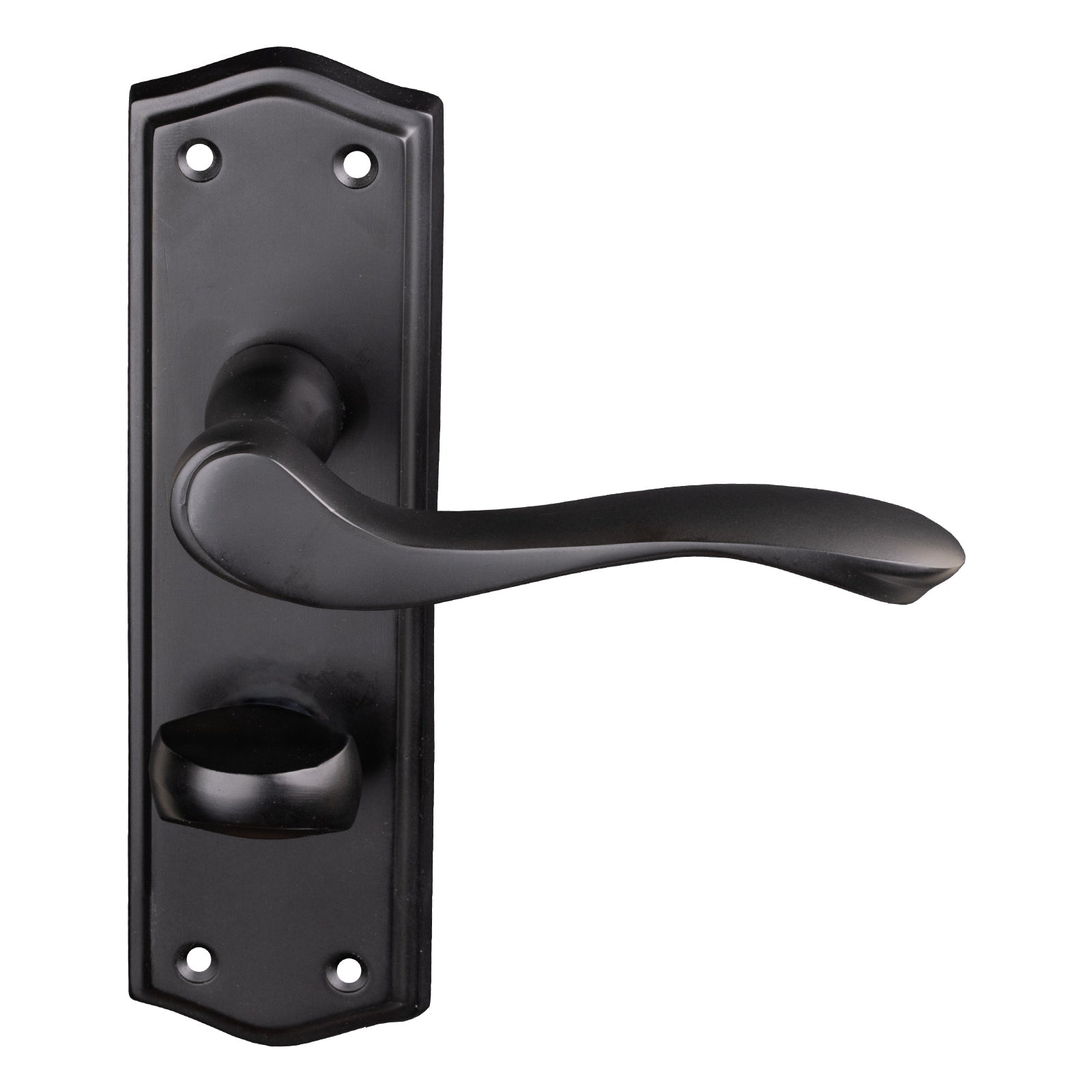 black bathroom door handles