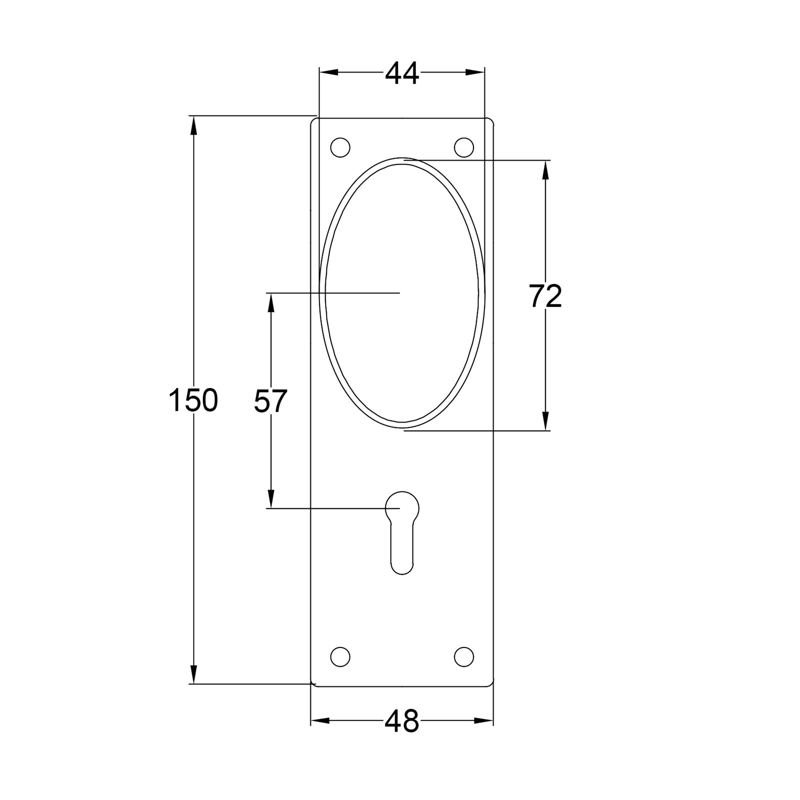 Lincoln Pewter Door Knobs On Narrow Backplate Lock SHOW