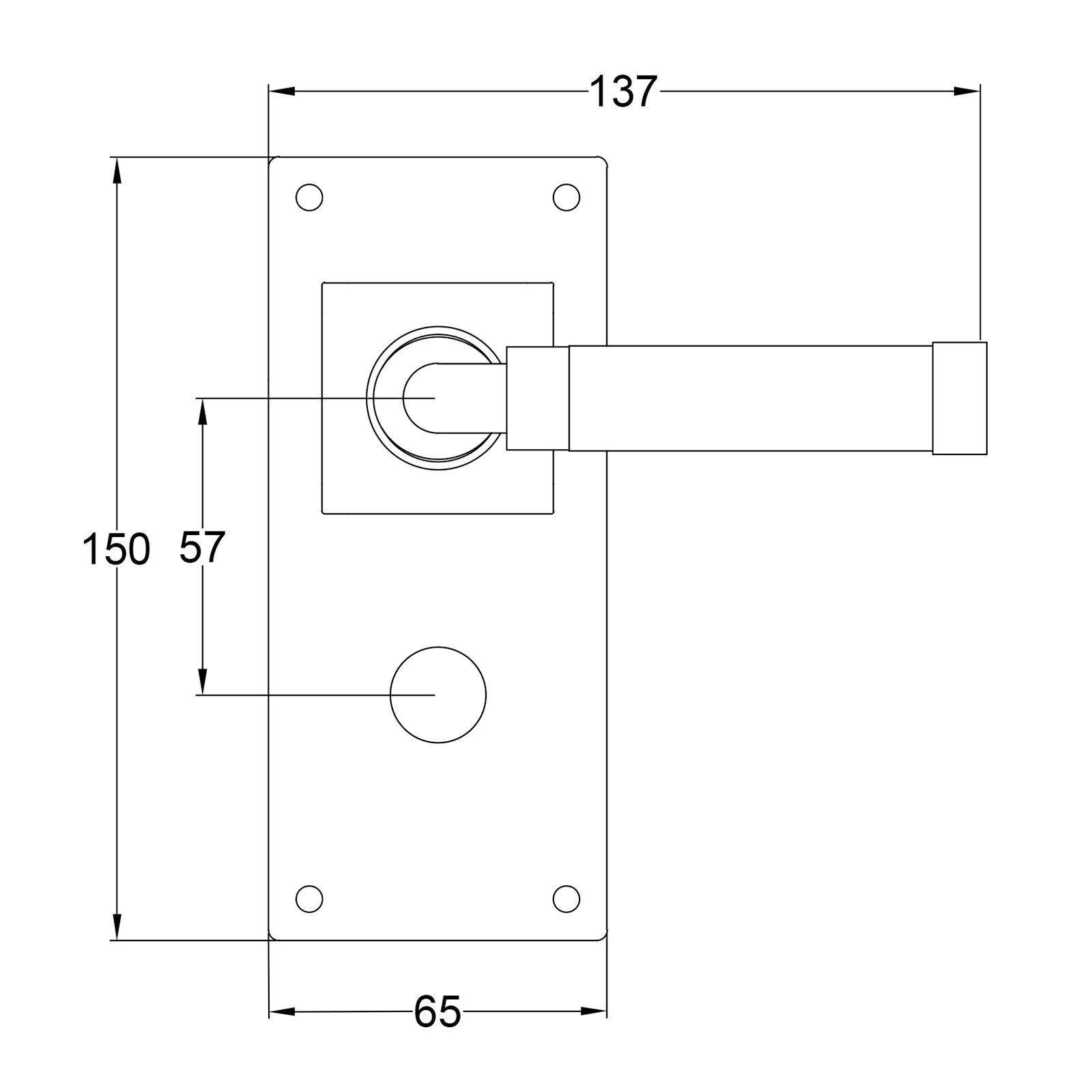 Milton Pewter Door Handles On Wide Backplate Oak Bathroom JPEG Drawing SHOW