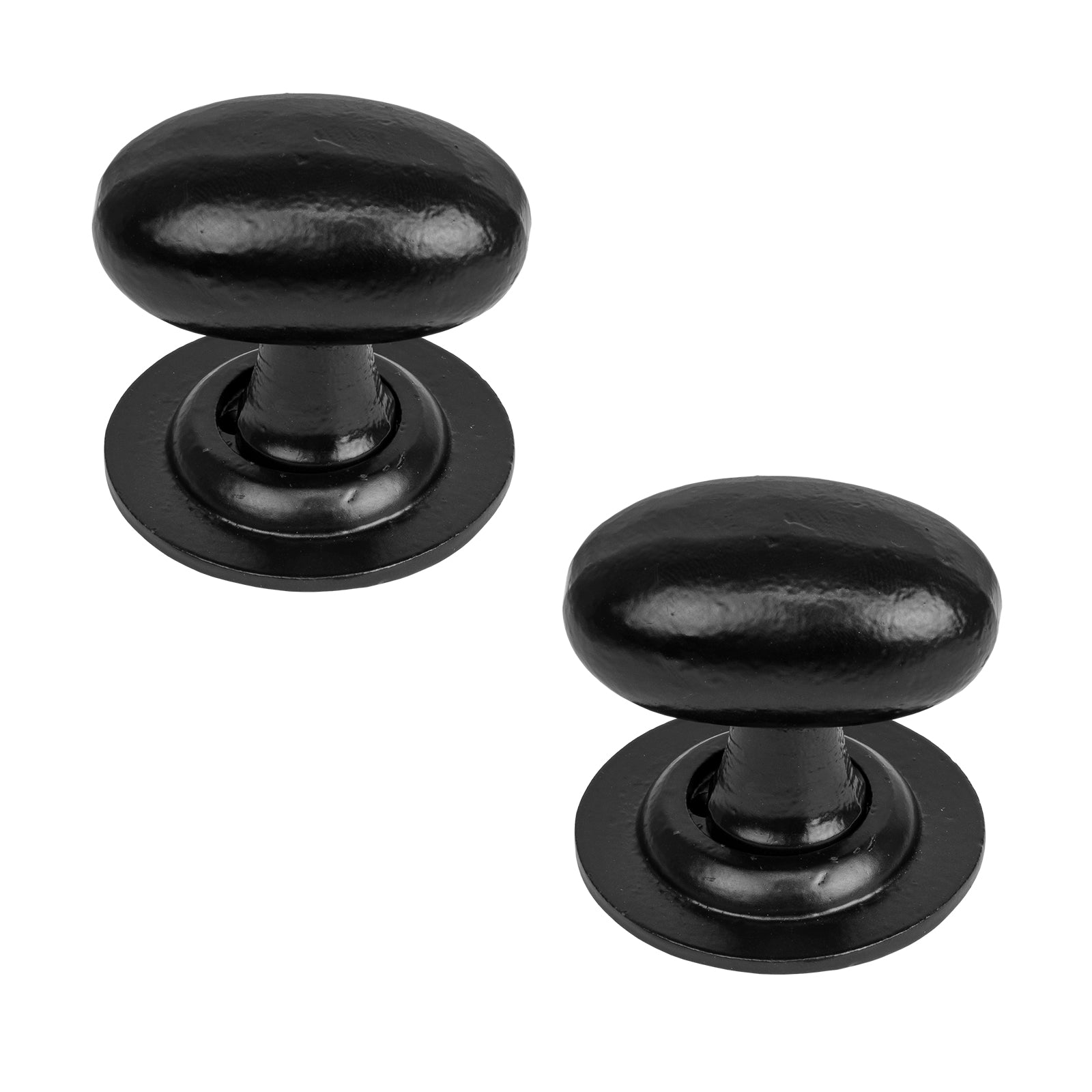 Oval Black door knobs SHOW