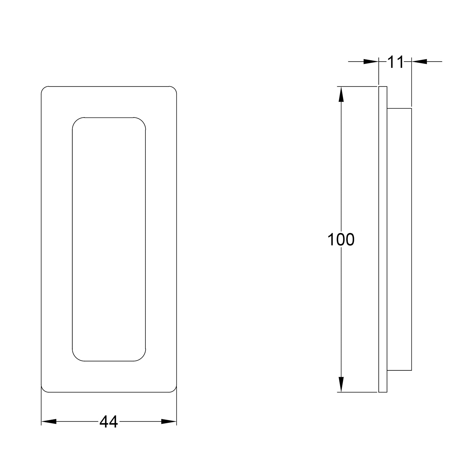 Pewter Pocket Door Flush Pulls Glue Fixing JPEG Drawing SHOW