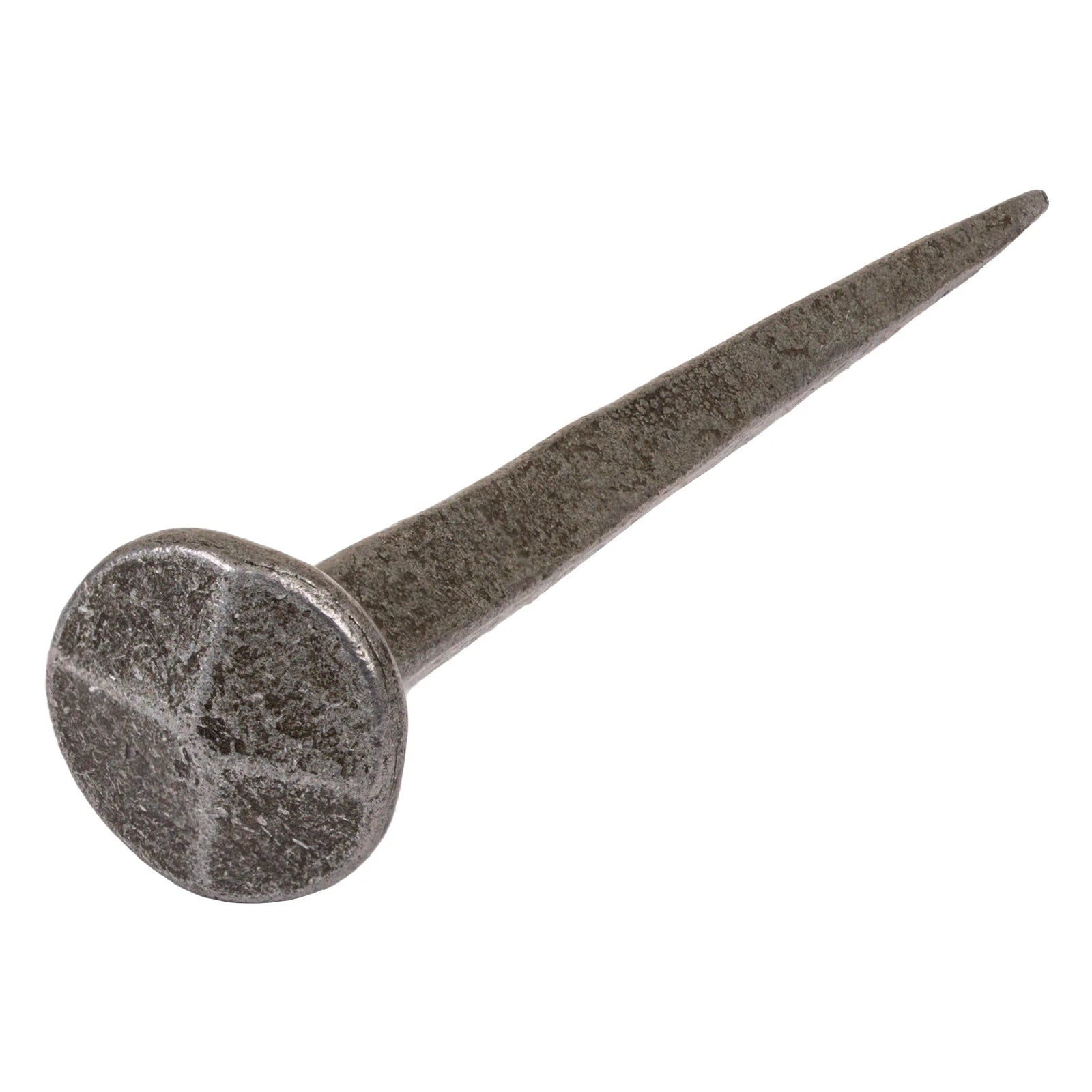 pewter rosehead nail 65mm, hand cut nail SHOW